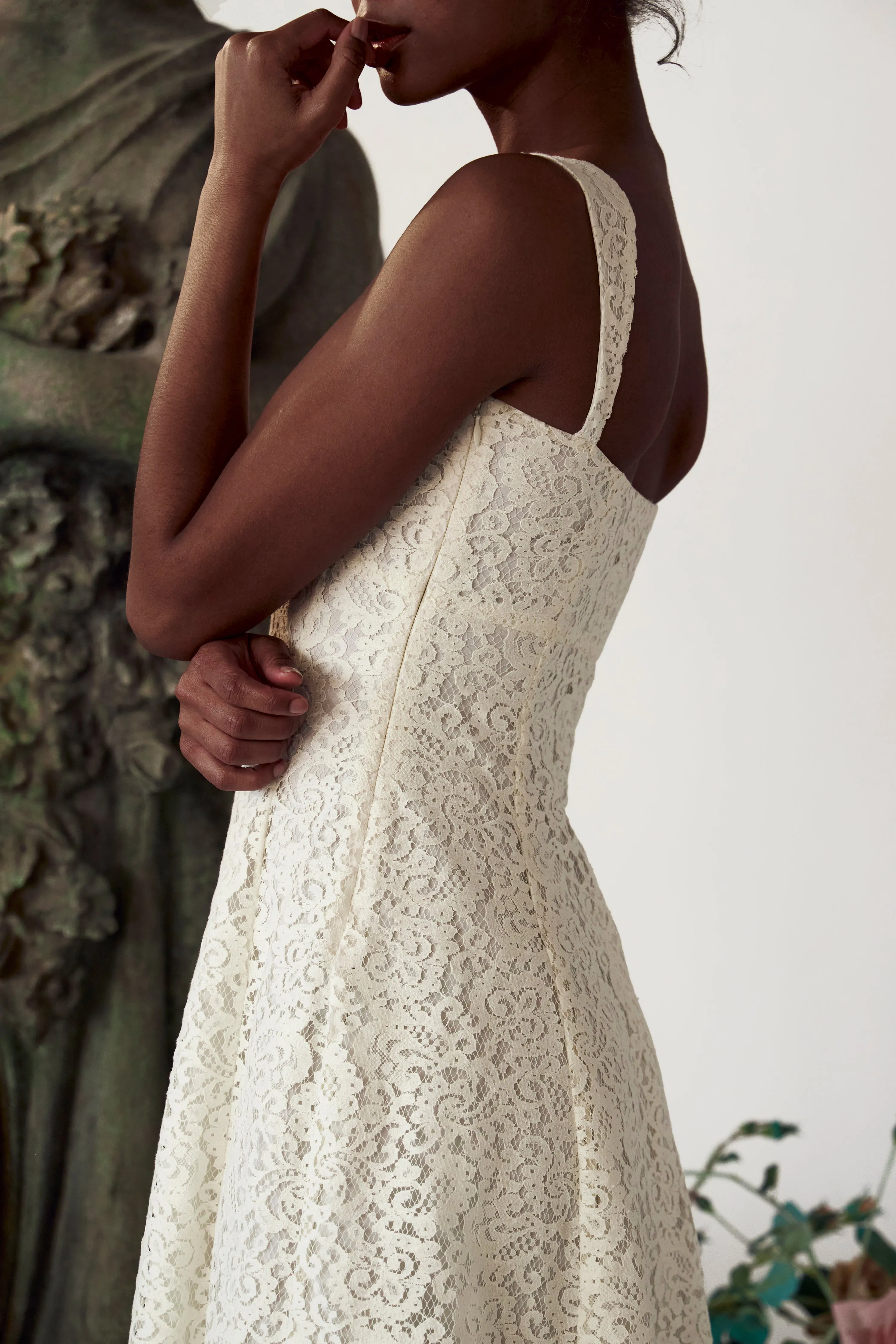 The Macaron Dress Ivory sold by Mirror Palais product image thumbnail 4