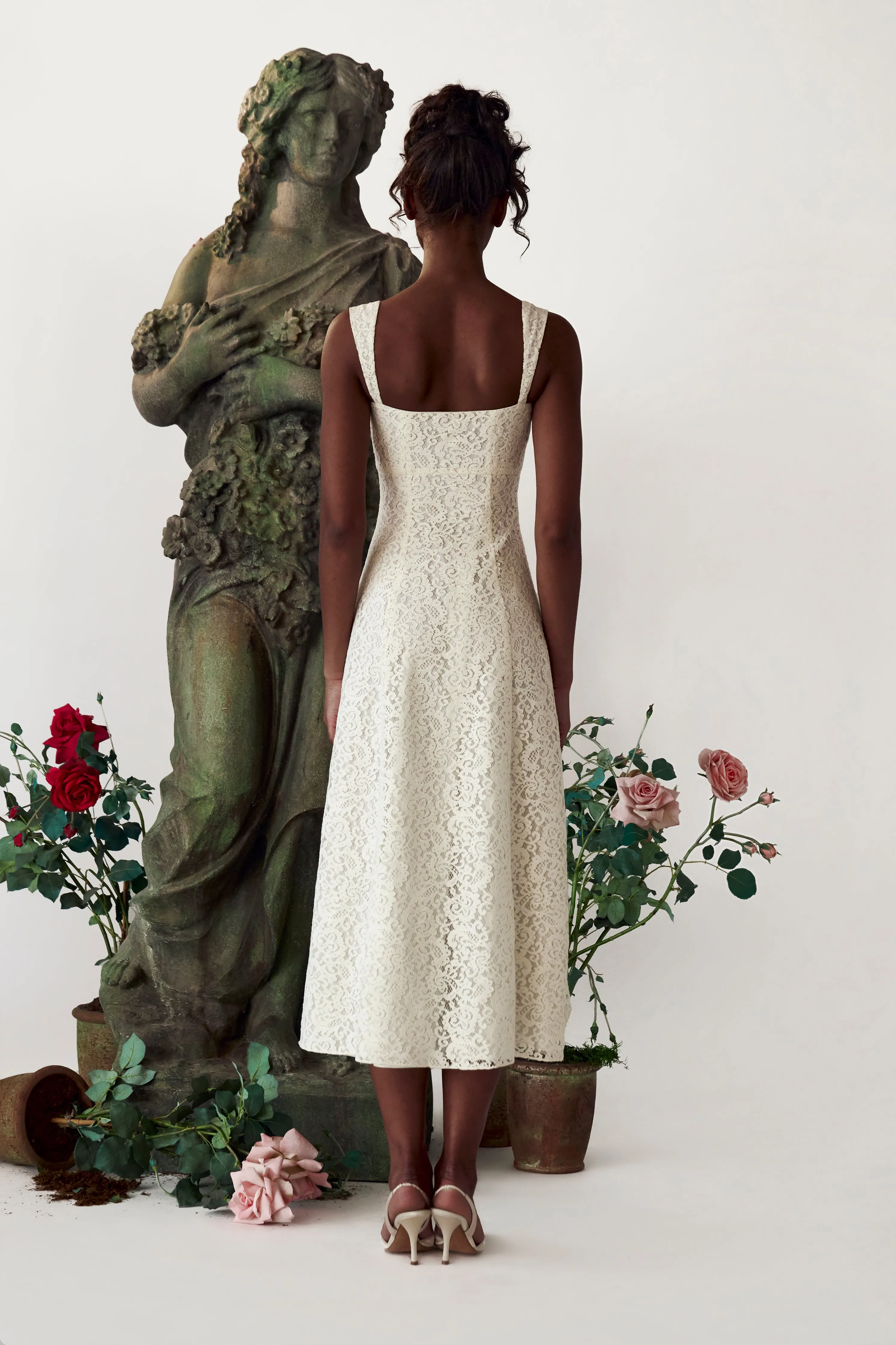 The Macaron Dress Ivory sold by Mirror Palais product image thumbnail 3