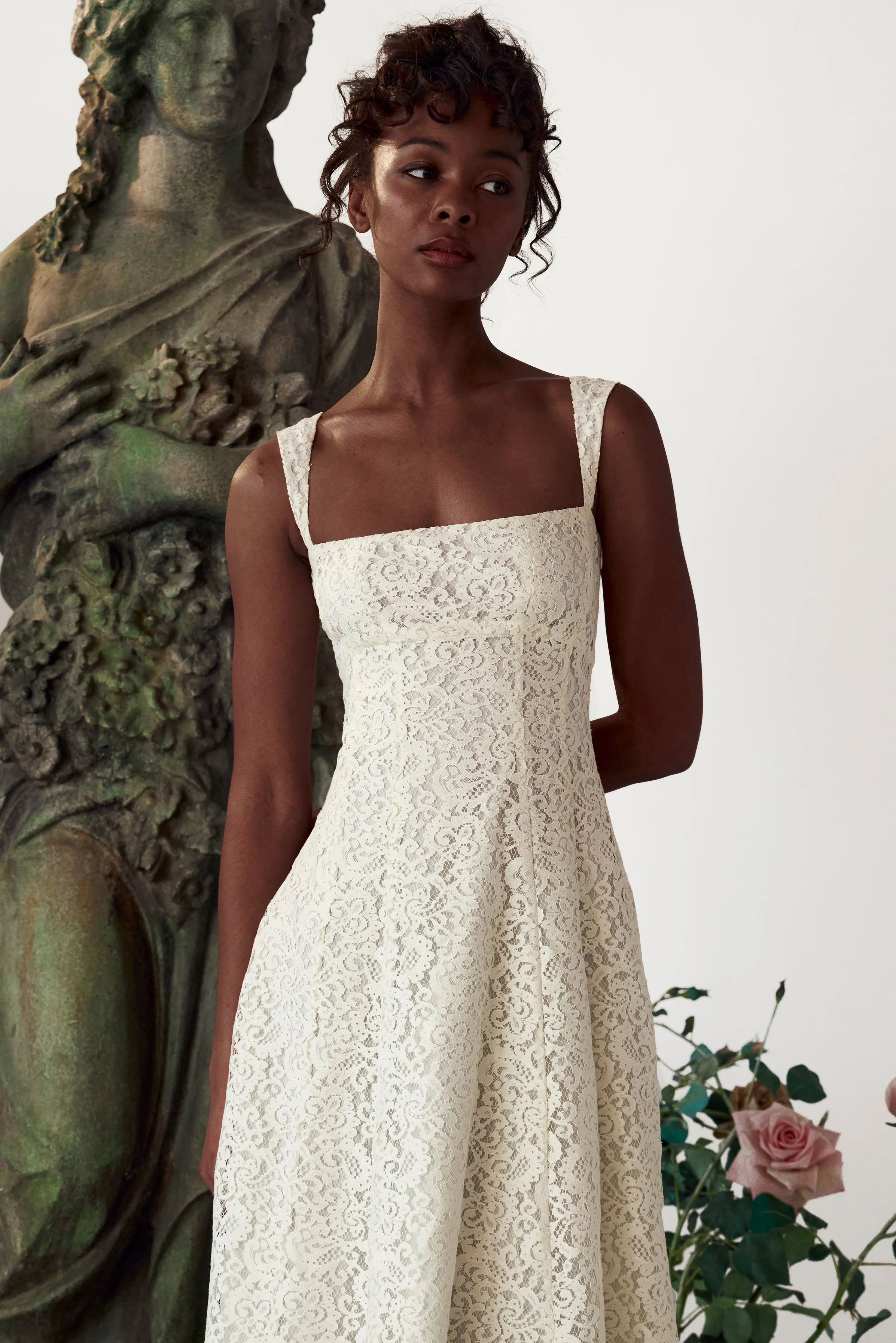 The Macaron Dress Ivory | Parallel