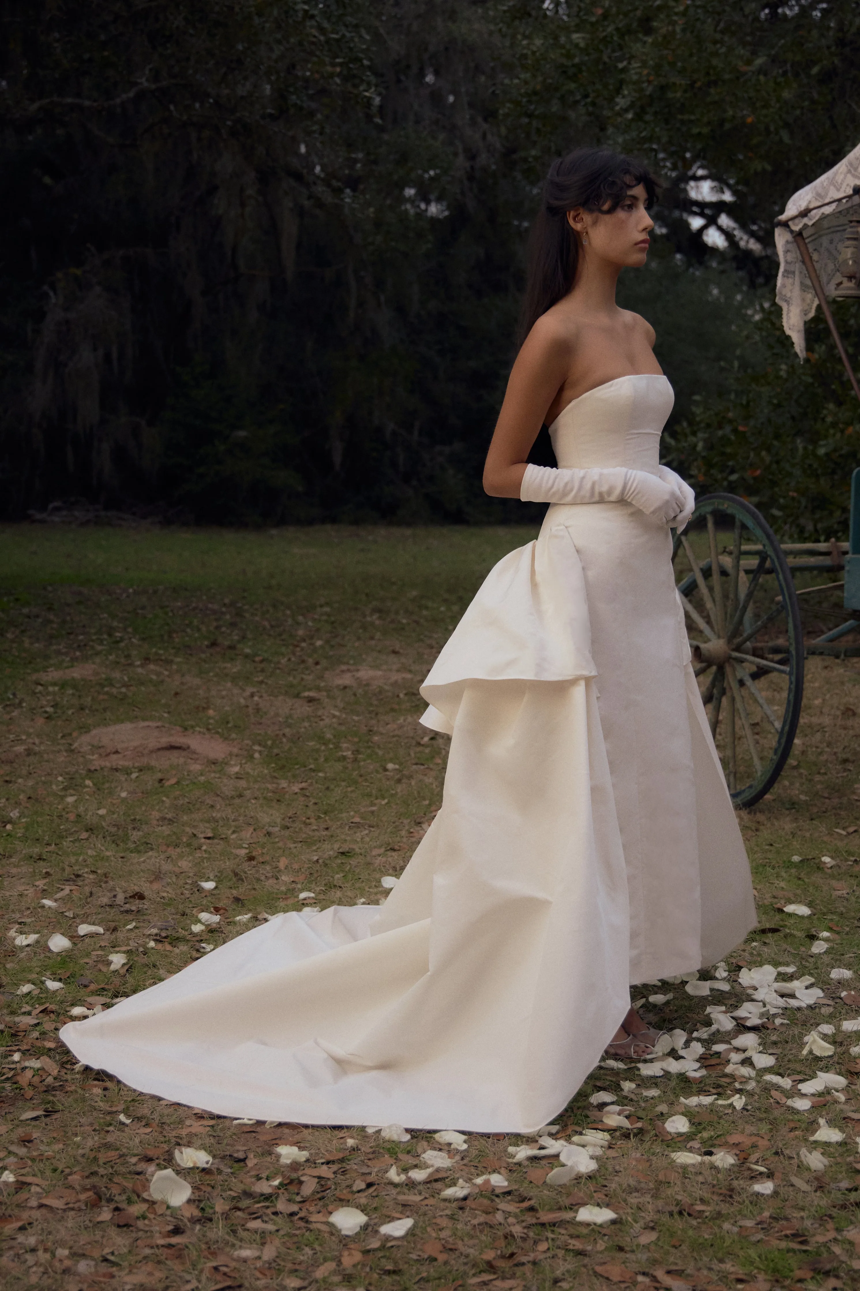 Funny Face Gown in Ivory sold by Mirror Palais product image thumbnail 5