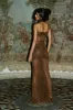 The Starlite Dress Topaz (Pre Order) sold by Mirror Palais