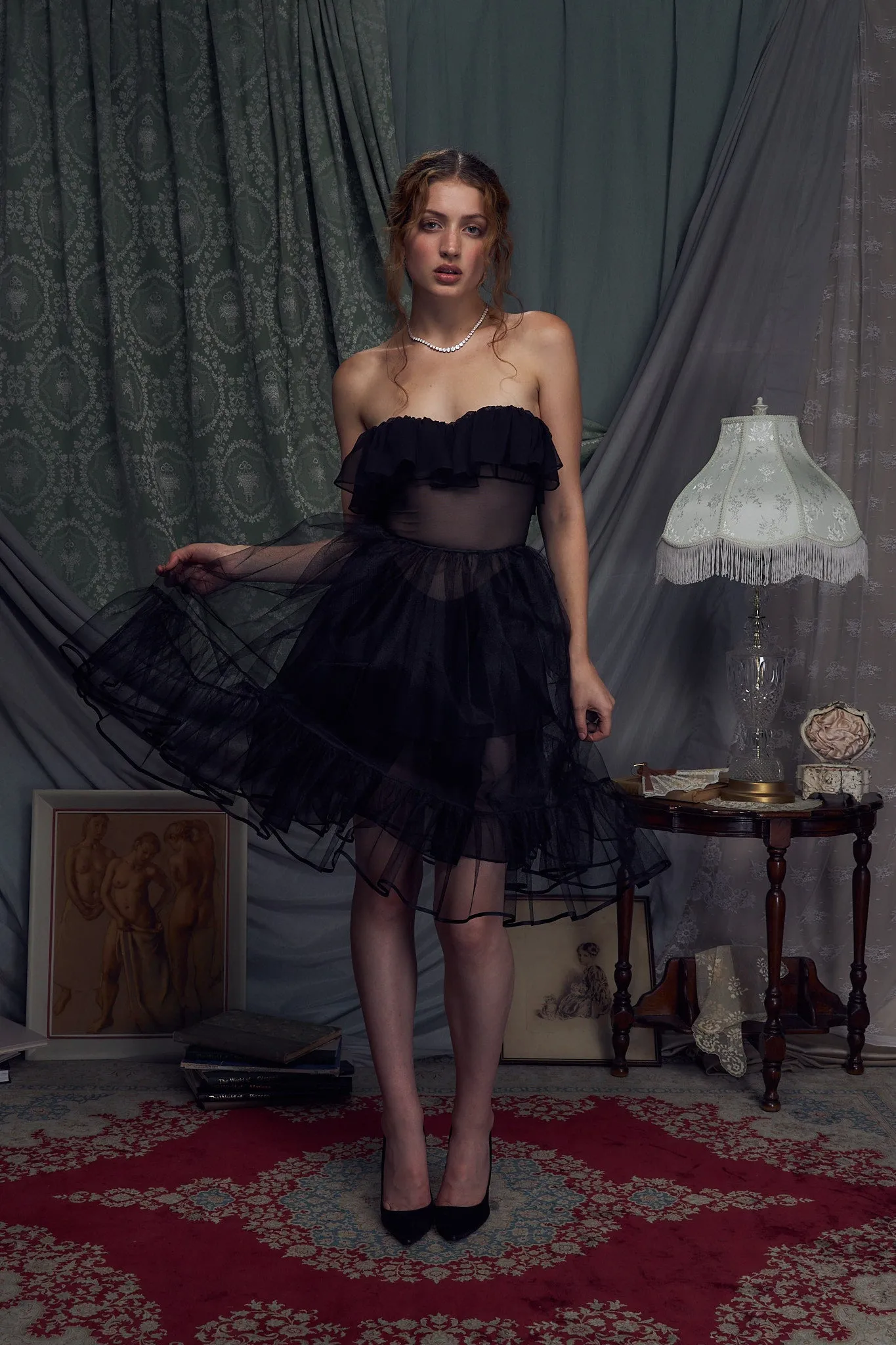 Tulle Crinoline Noir sold by Mirror Palais product image thumbnail 4
