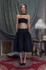 Taffeta Skirt Noir Lady Length sold by Mirror Palais