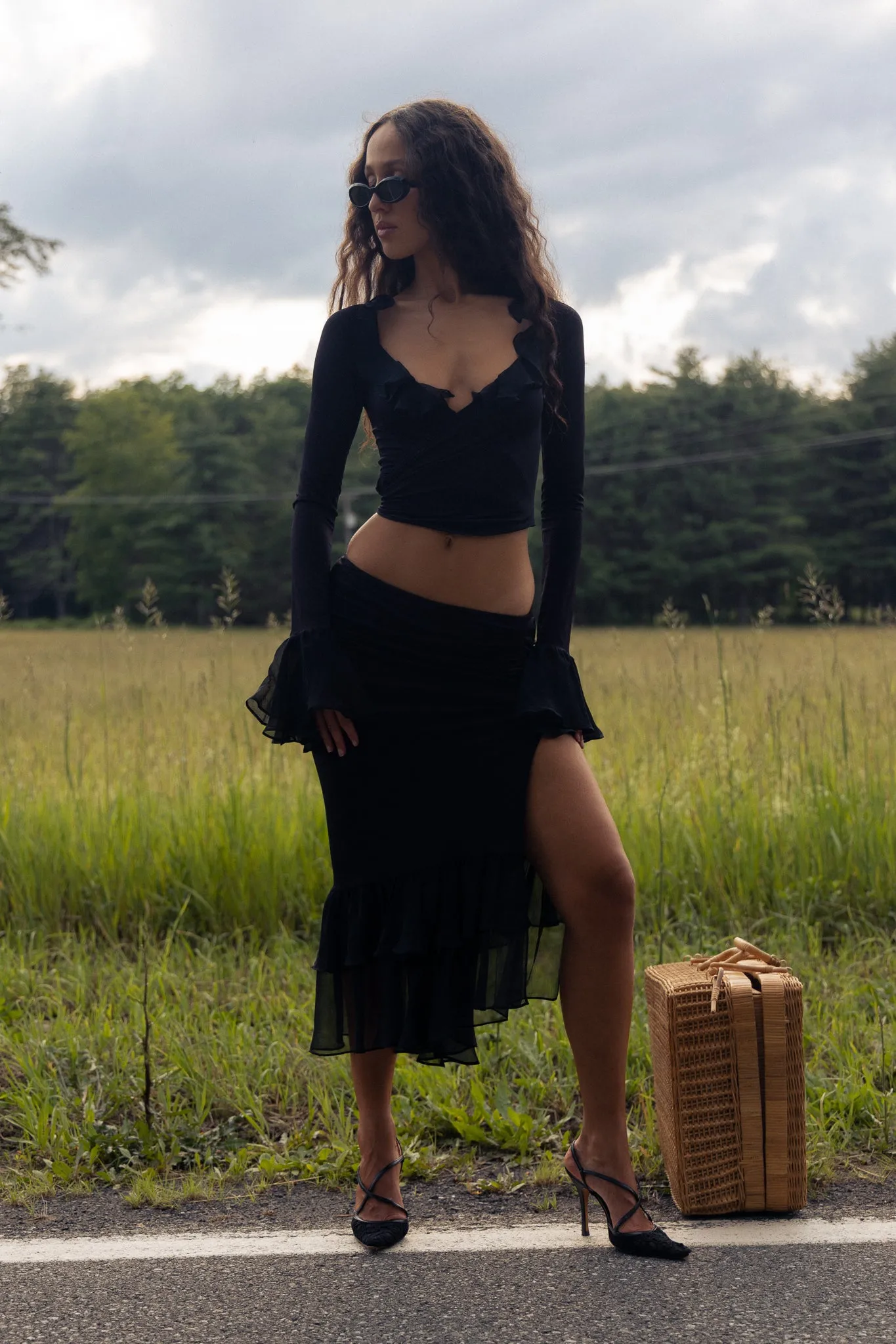 La Belle Hem Skirt sold by Mirror Palais product image thumbnail 3