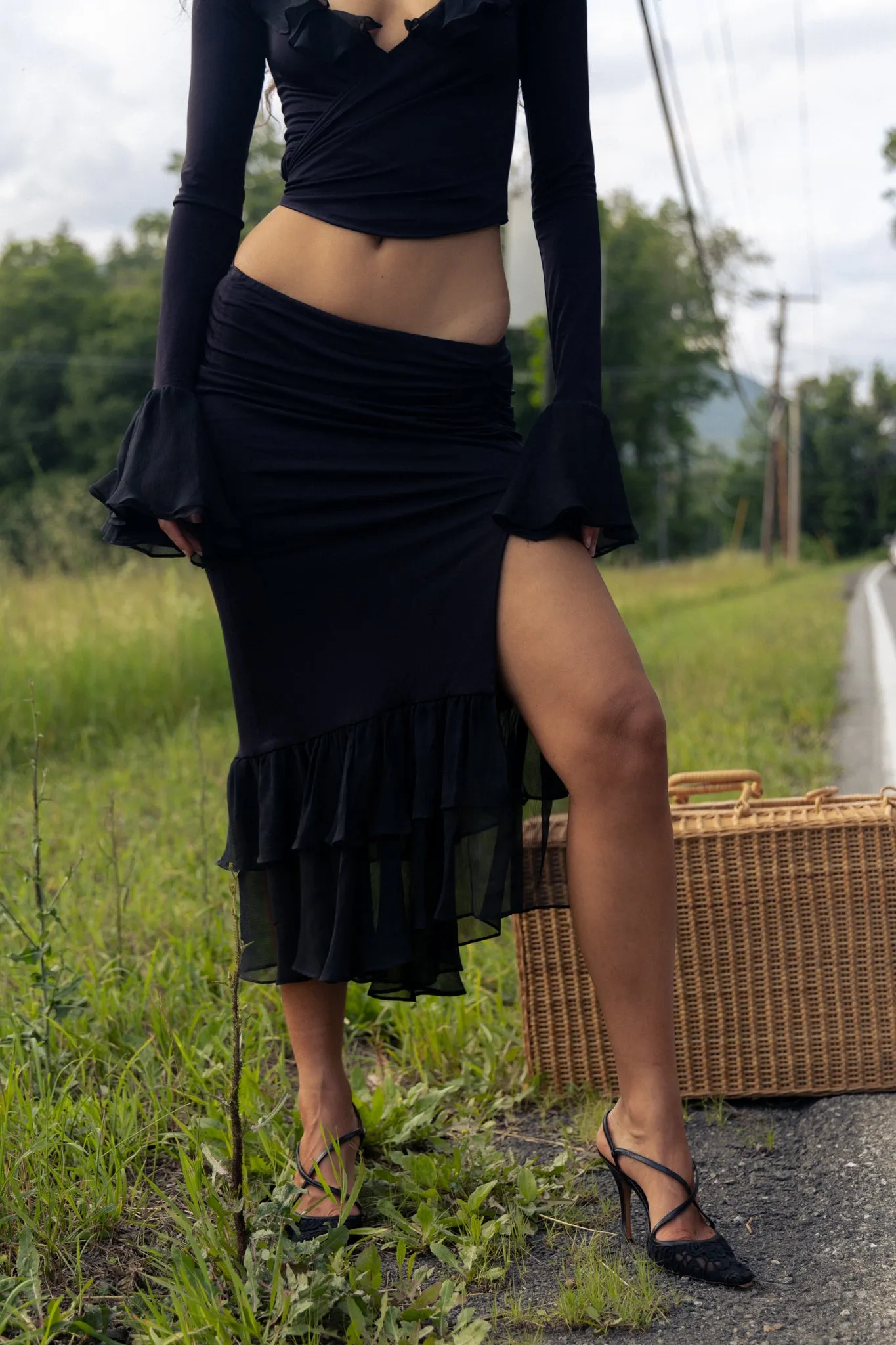 La Belle Hem Skirt sold by Mirror Palais product image thumbnail 4