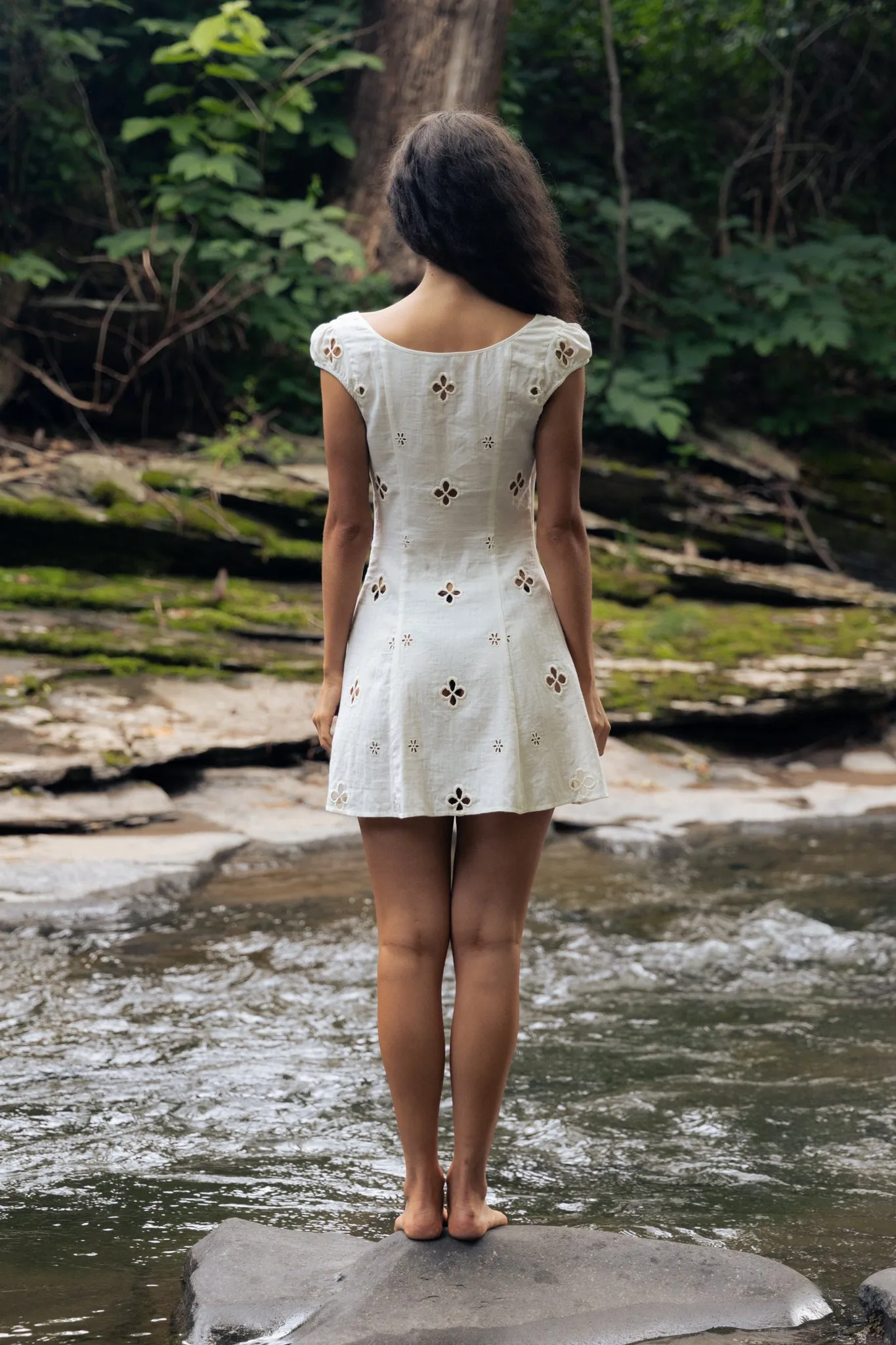 Maria Micro Mini Dress in Leite sold by Mirror Palais product image thumbnail 5