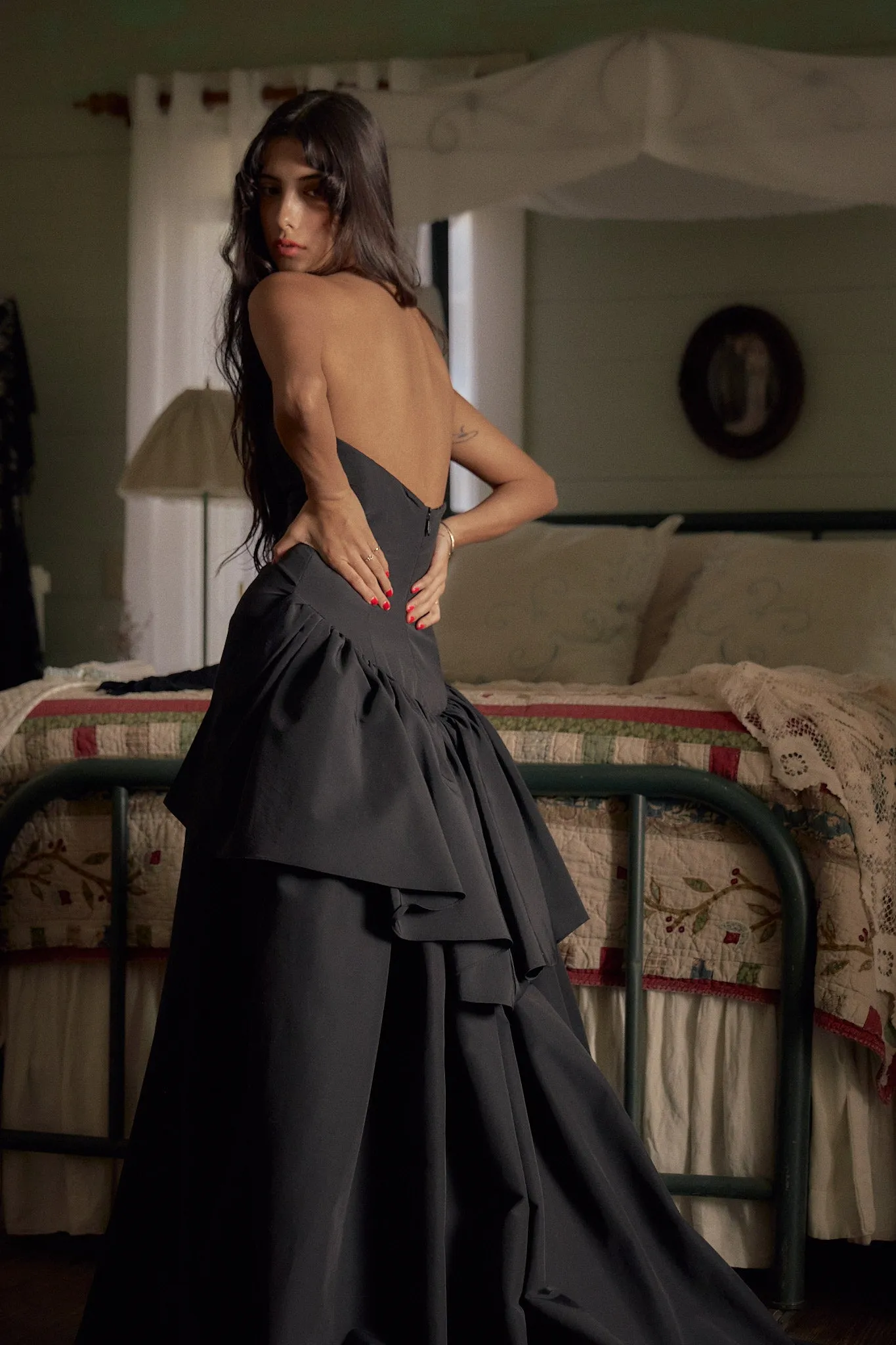 Funny Face Gown in Noir sold by Mirror Palais product image thumbnail 5