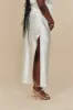 Low Rise Bias Skirt in Pearl sold by Mirror Palais