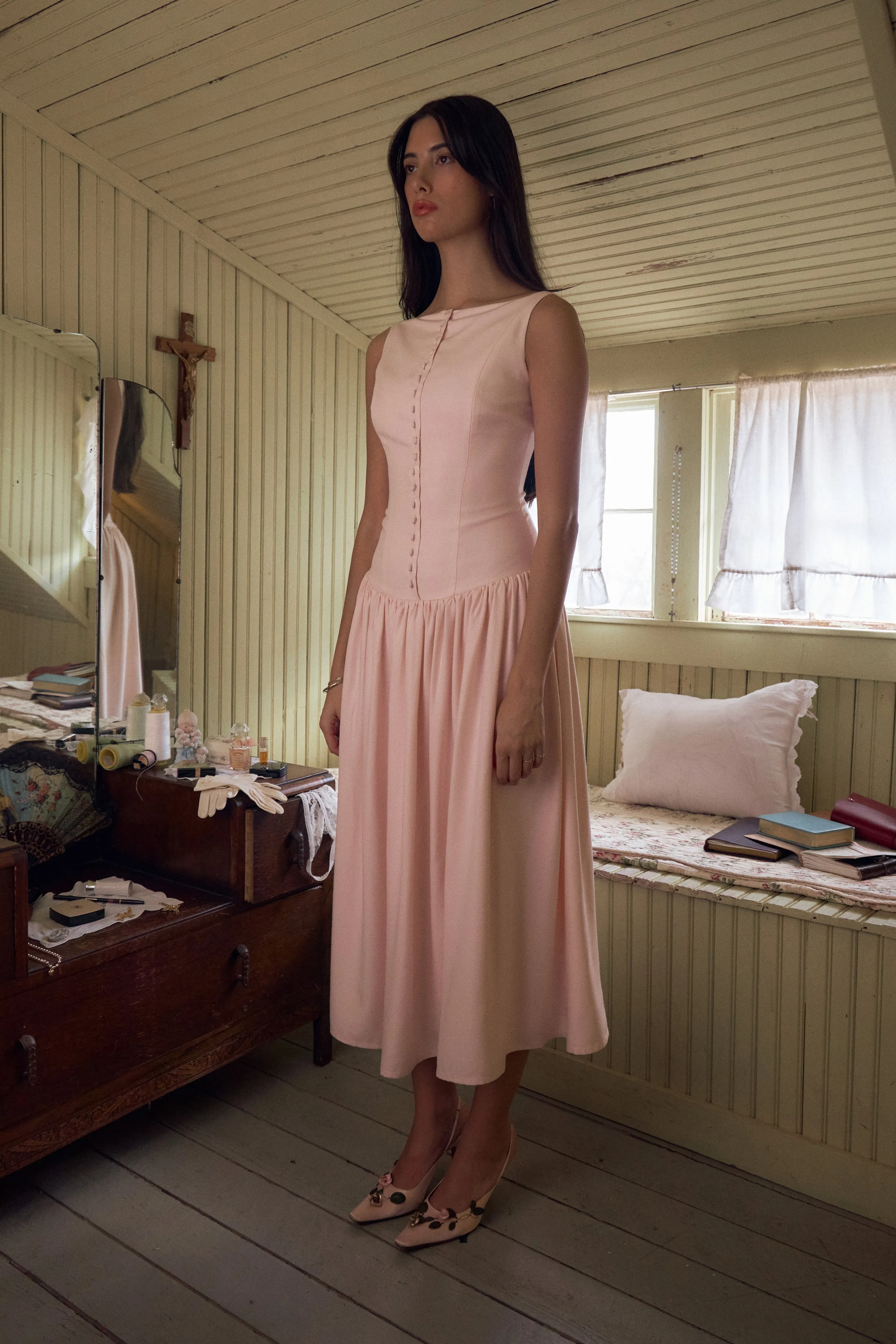 Kissing Booth Dress Petal Pink sold by Mirror Palais product image thumbnail 2