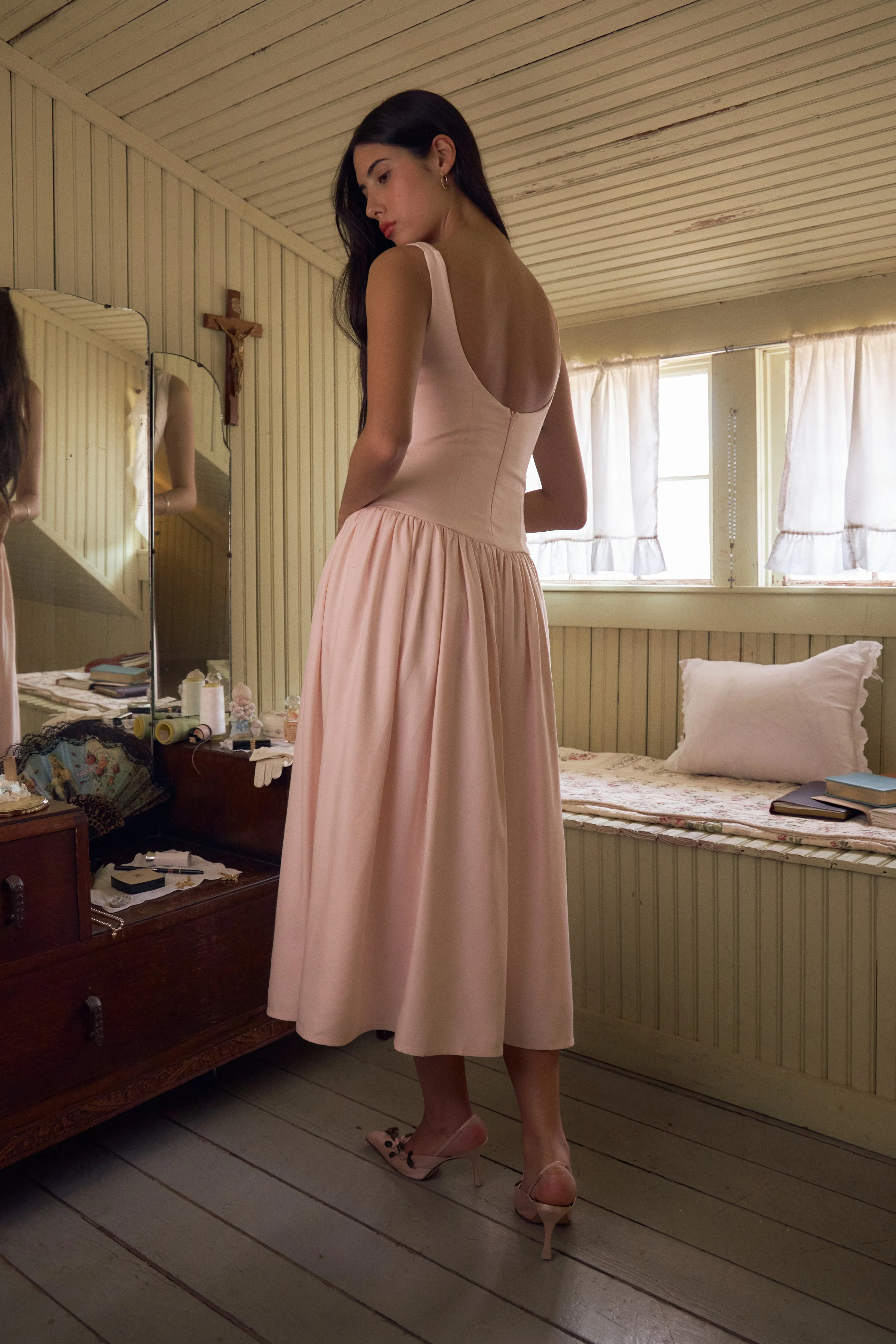 Kissing Booth Dress Petal Pink sold by Mirror Palais product image thumbnail 5