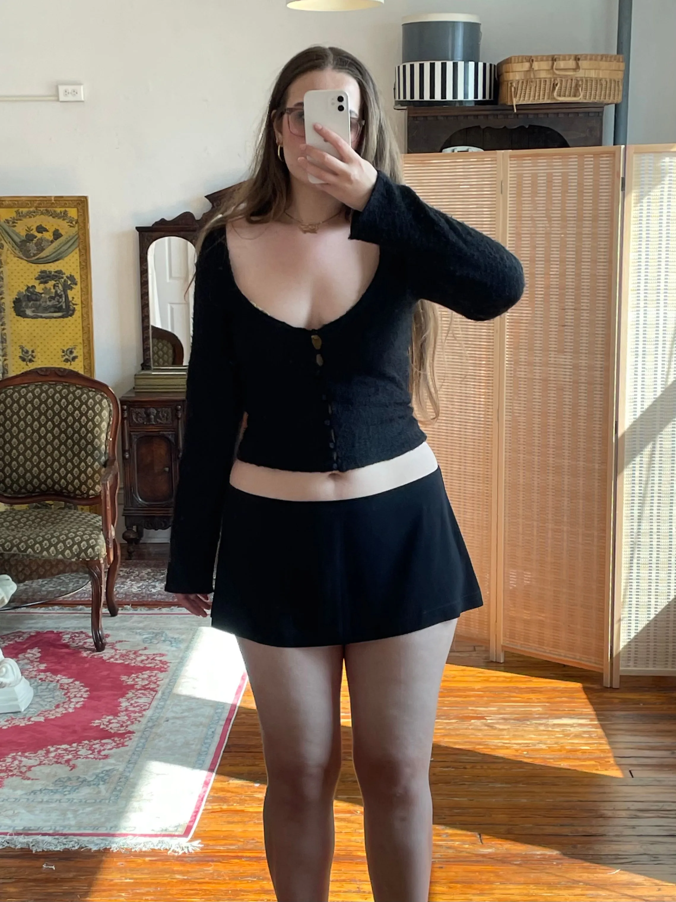 Sample Textured Knit Cardigan L sold by Mirror Palais