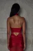 Bow Wrap Dress in Scarlet sold by Mirror Palais