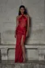 Bow Wrap Dress in Scarlet sold by Mirror Palais