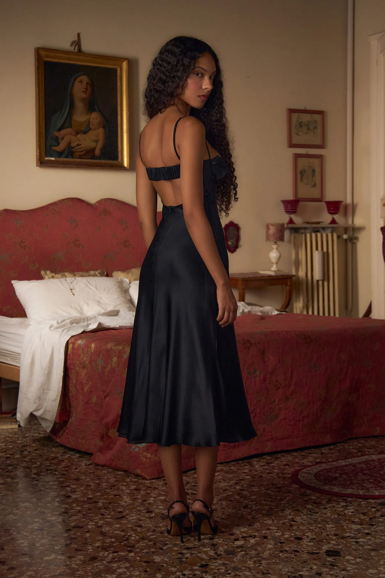 Ballet Dress Lined in Noir sold by Mirror Palais product image thumbnail 5