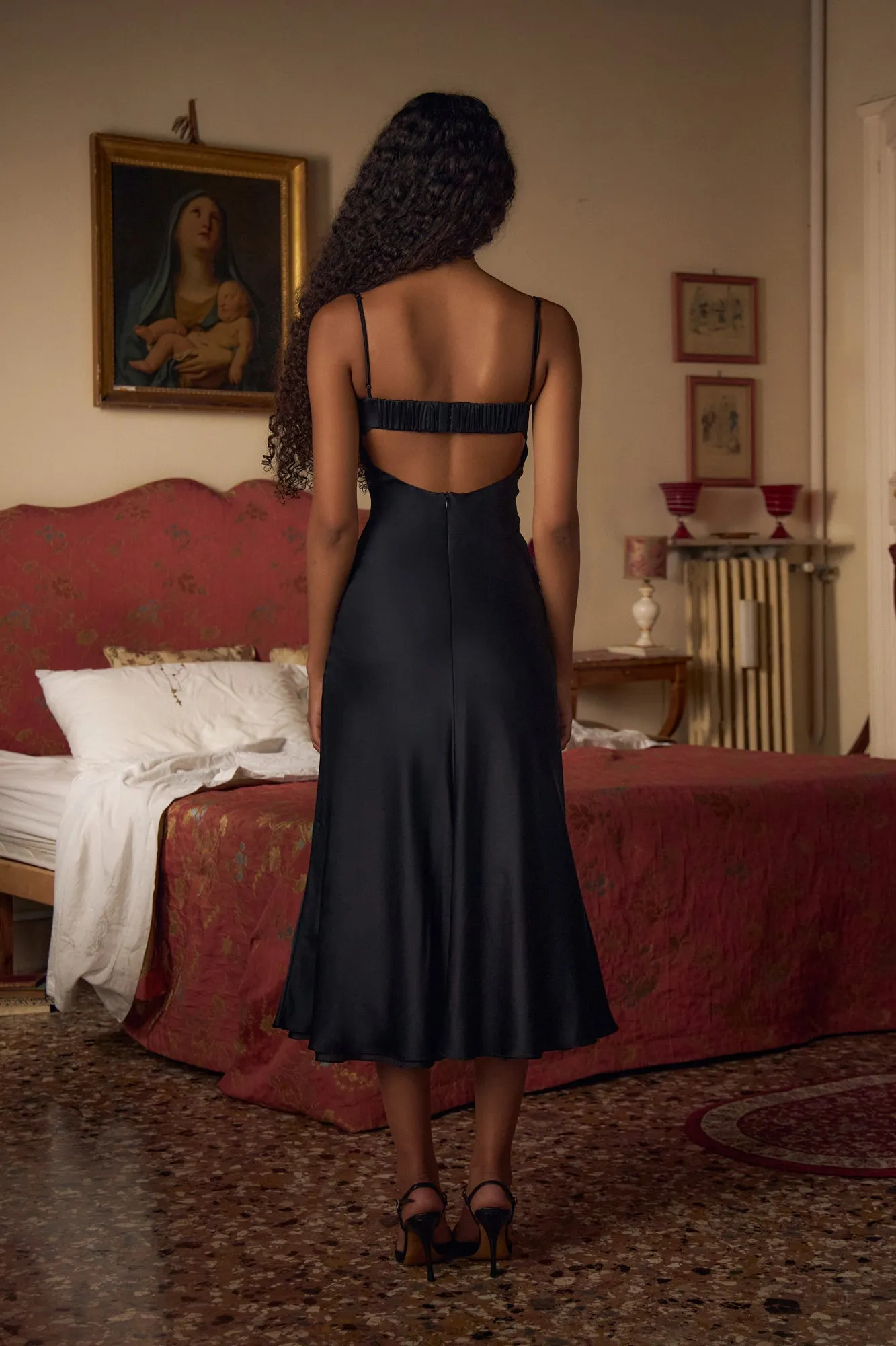 Ballet Dress Lined in Noir sold by Mirror Palais product image thumbnail 3