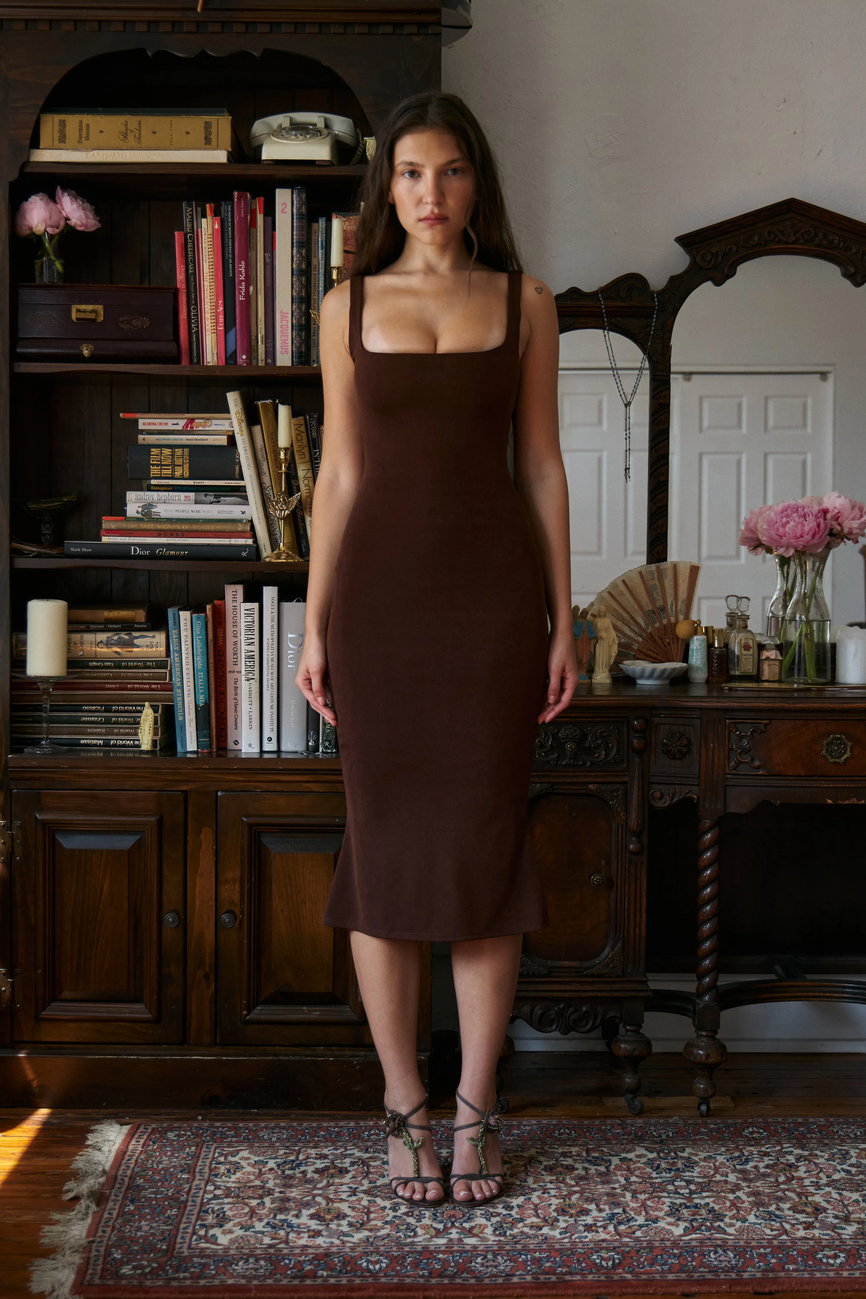 Supermodel Dress in Chocolat sold by Mirror Palais
