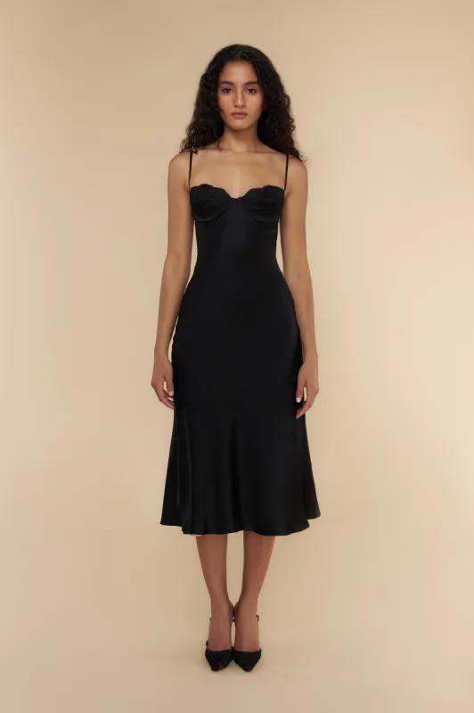 Ballet Dress Noir Lined sold by Mirror Palais