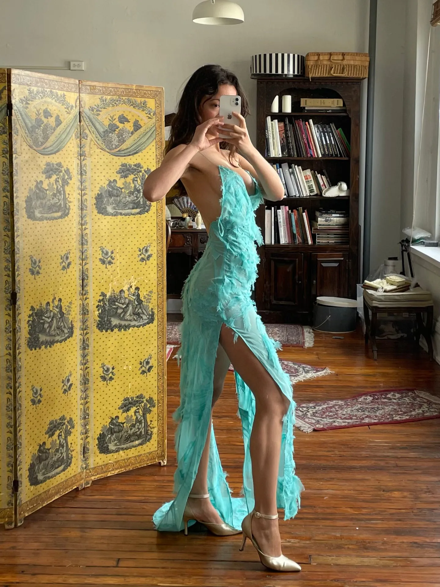 Sample Feather Bias Dress XS sold by Mirror Palais product image thumbnail 2