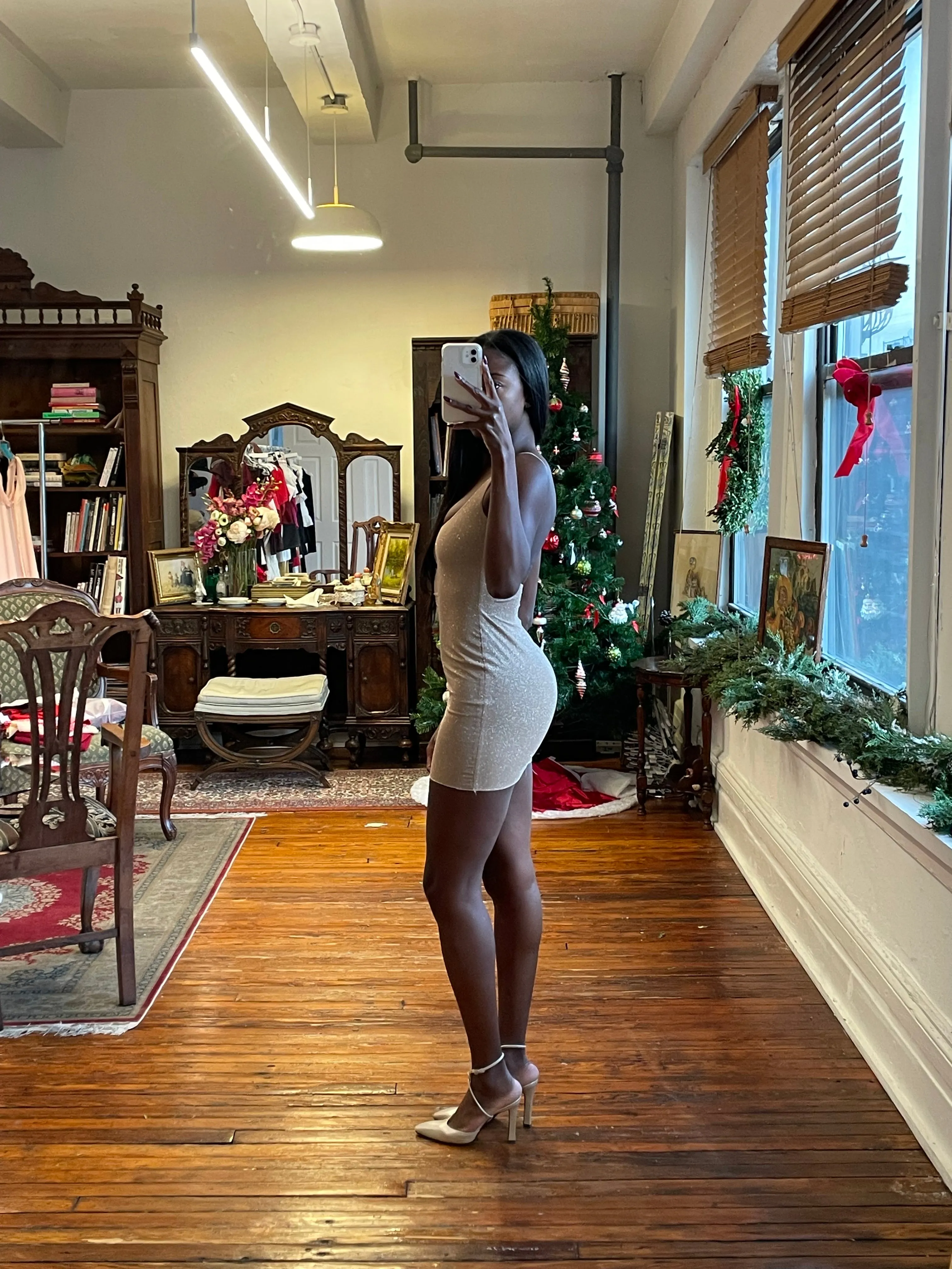 Sample Lady Di A-Line Dress Diamond Sand sold by Mirror Palais product image thumbnail 2