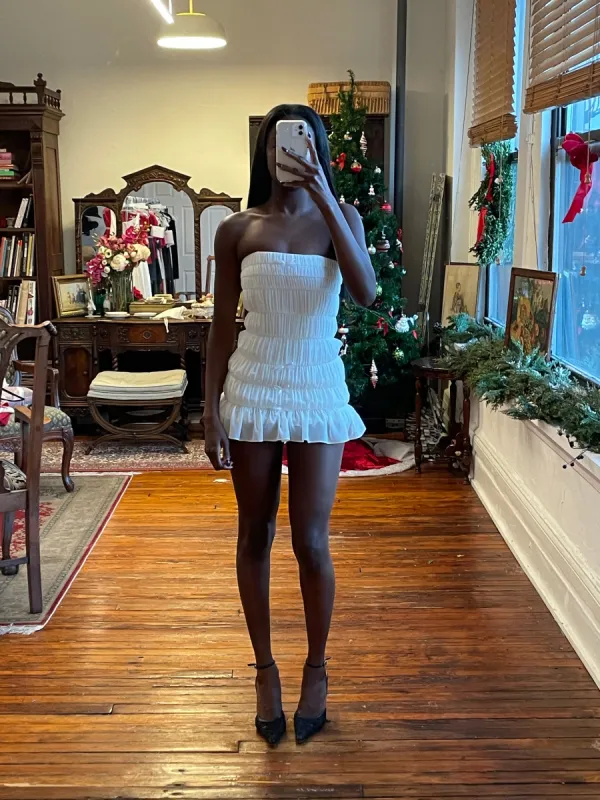 Sample La Falda Dress Ivory sold by Mirror Palais