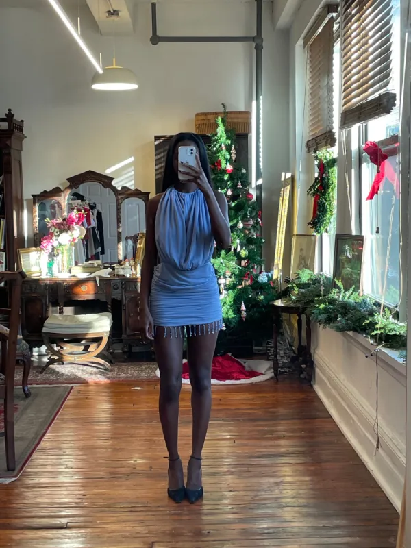 Sample La Piscine Periwinkle (with Beads) sold by Mirror Palais