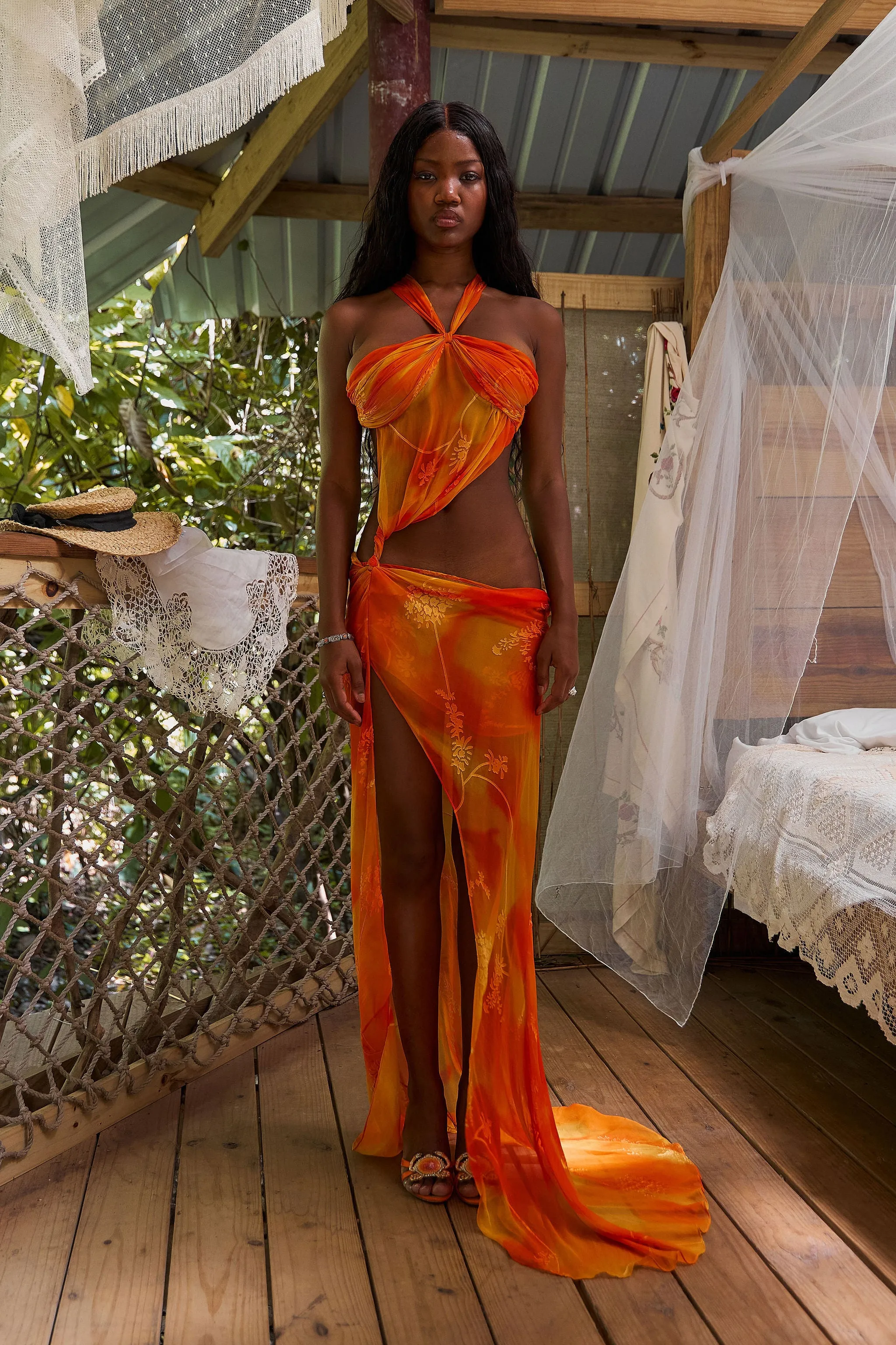 The Sunset Halter Gown sold by Mirror Palais product image thumbnail 5