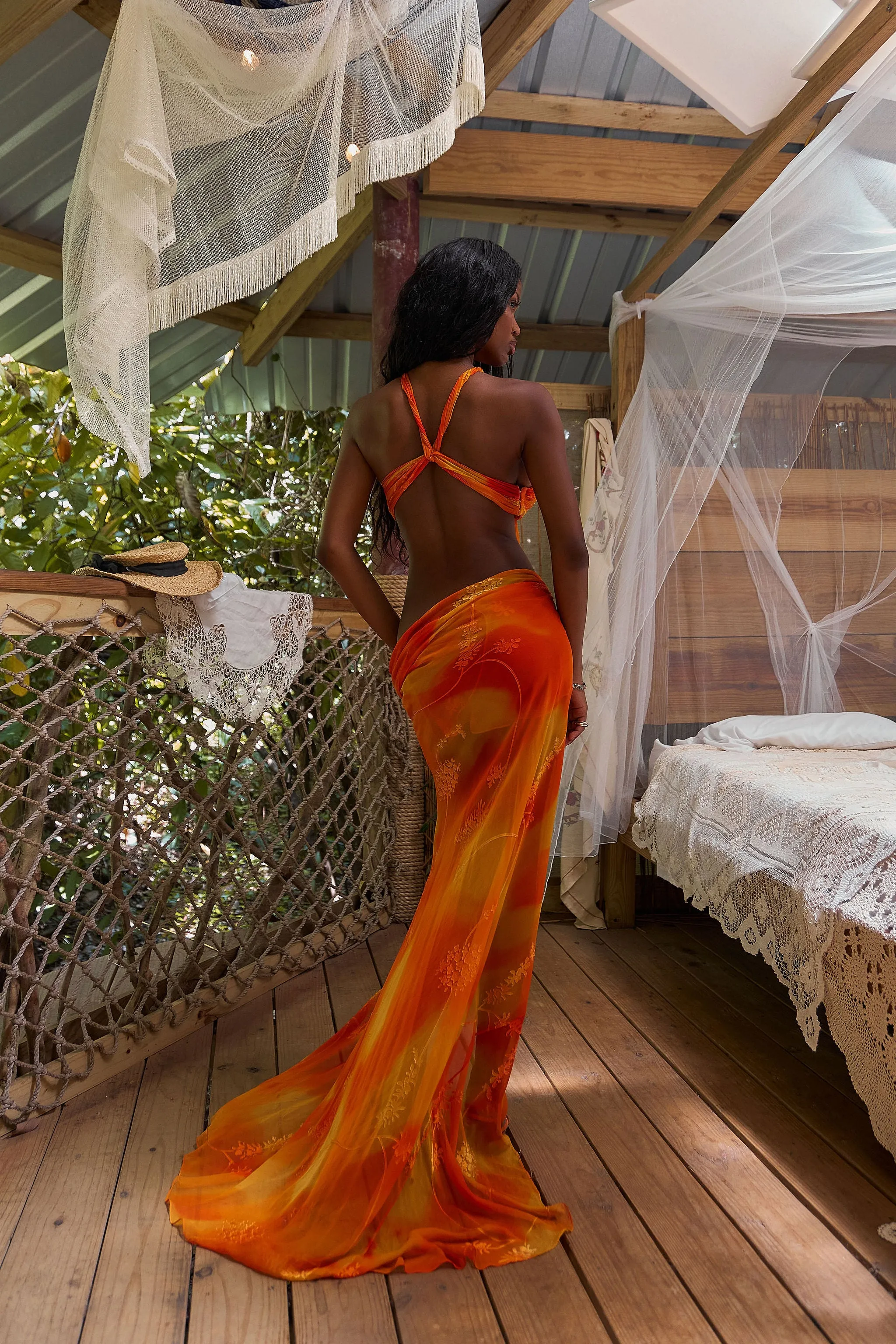 The Sunset Halter Gown sold by Mirror Palais product image thumbnail 3