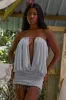 La Piscine Mini Dress in Ciel sold by Mirror Palais