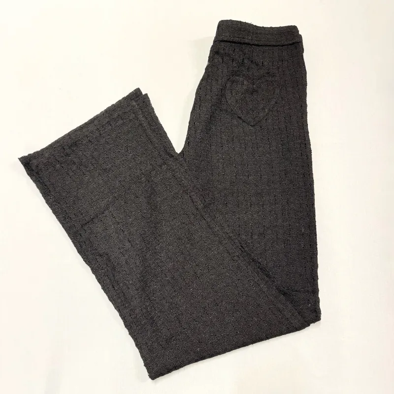 Sample Crochet Pants in Noir sold by Mirror Palais