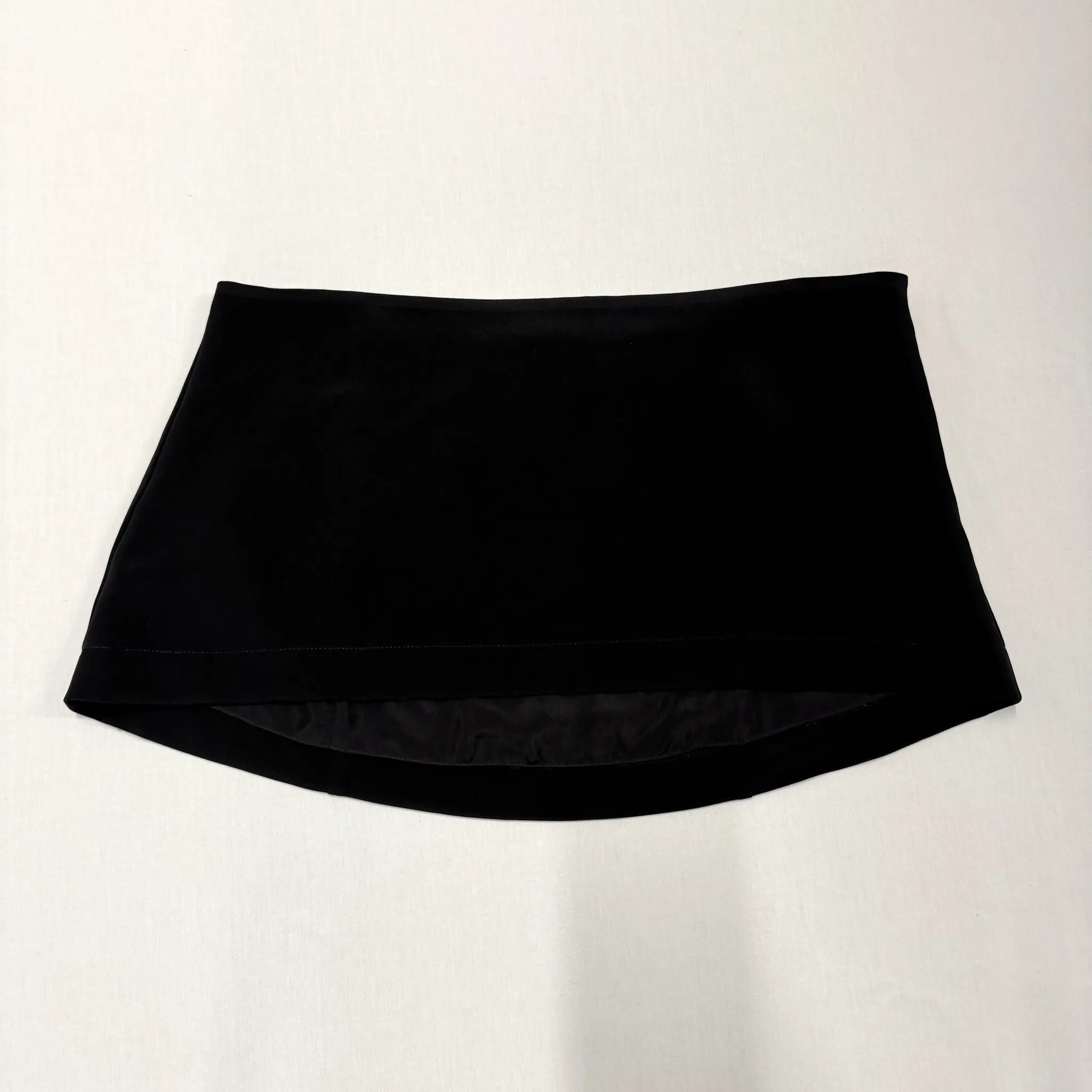 Sample Low Rise Mini Skirt in Noir sold by Mirror Palais