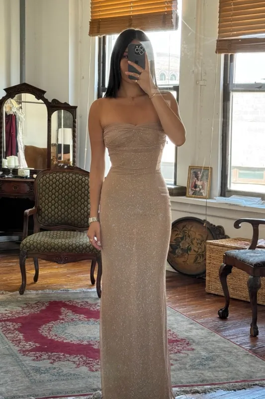 Sample The Starlite Dress in Diamond Sand sold by Mirror Palais
