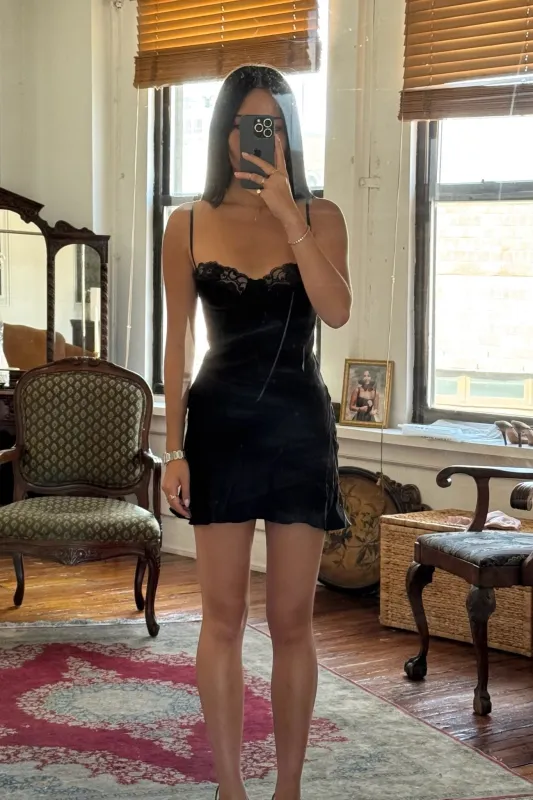 Sample Underwire Slip Dress (Lined) in Noir sold by Mirror Palais