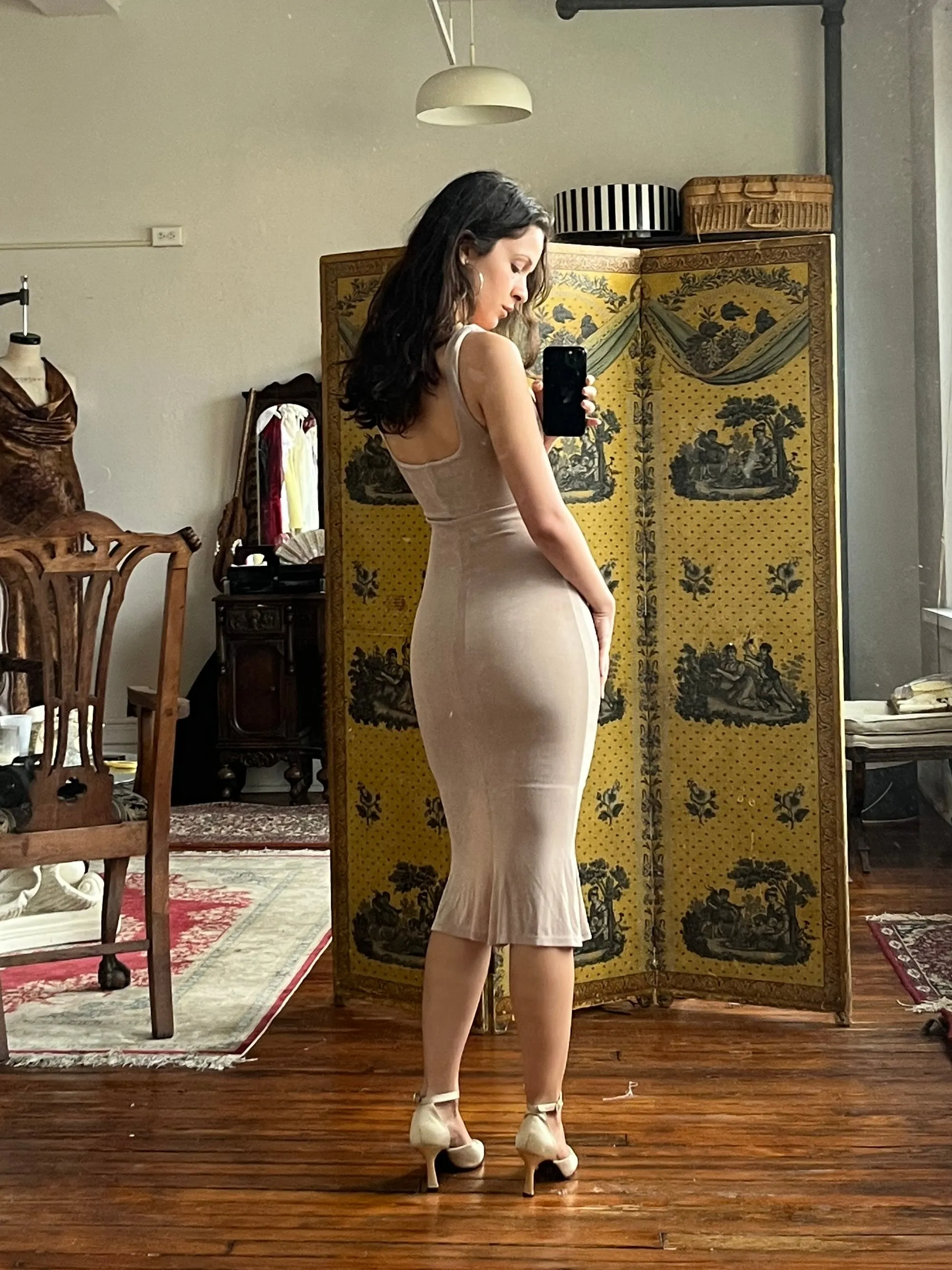 Sample Supermodel Dress in Dove sold by Mirror Palais product image thumbnail 2