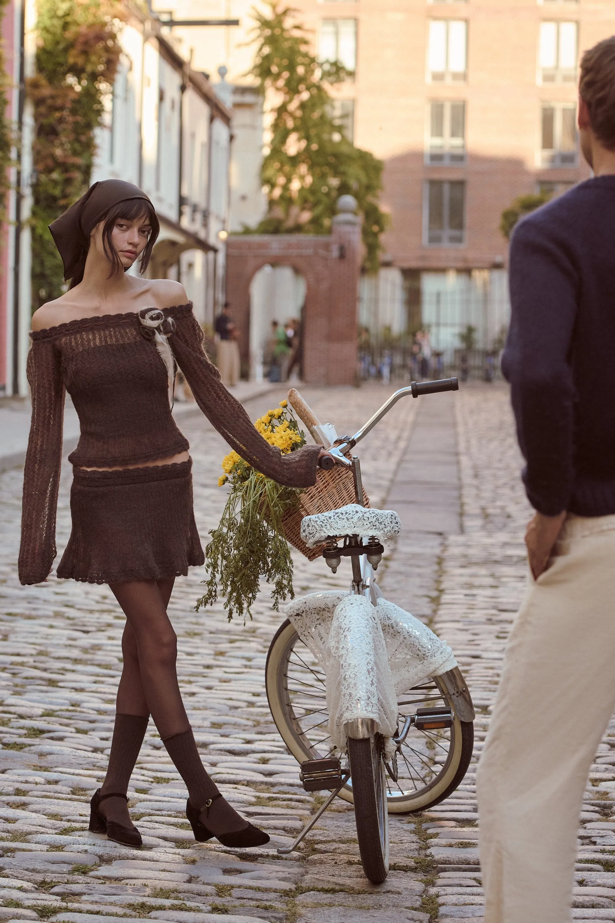 Little Lamb Knit Top in Chocolat sold by Mirror Palais product image thumbnail 3