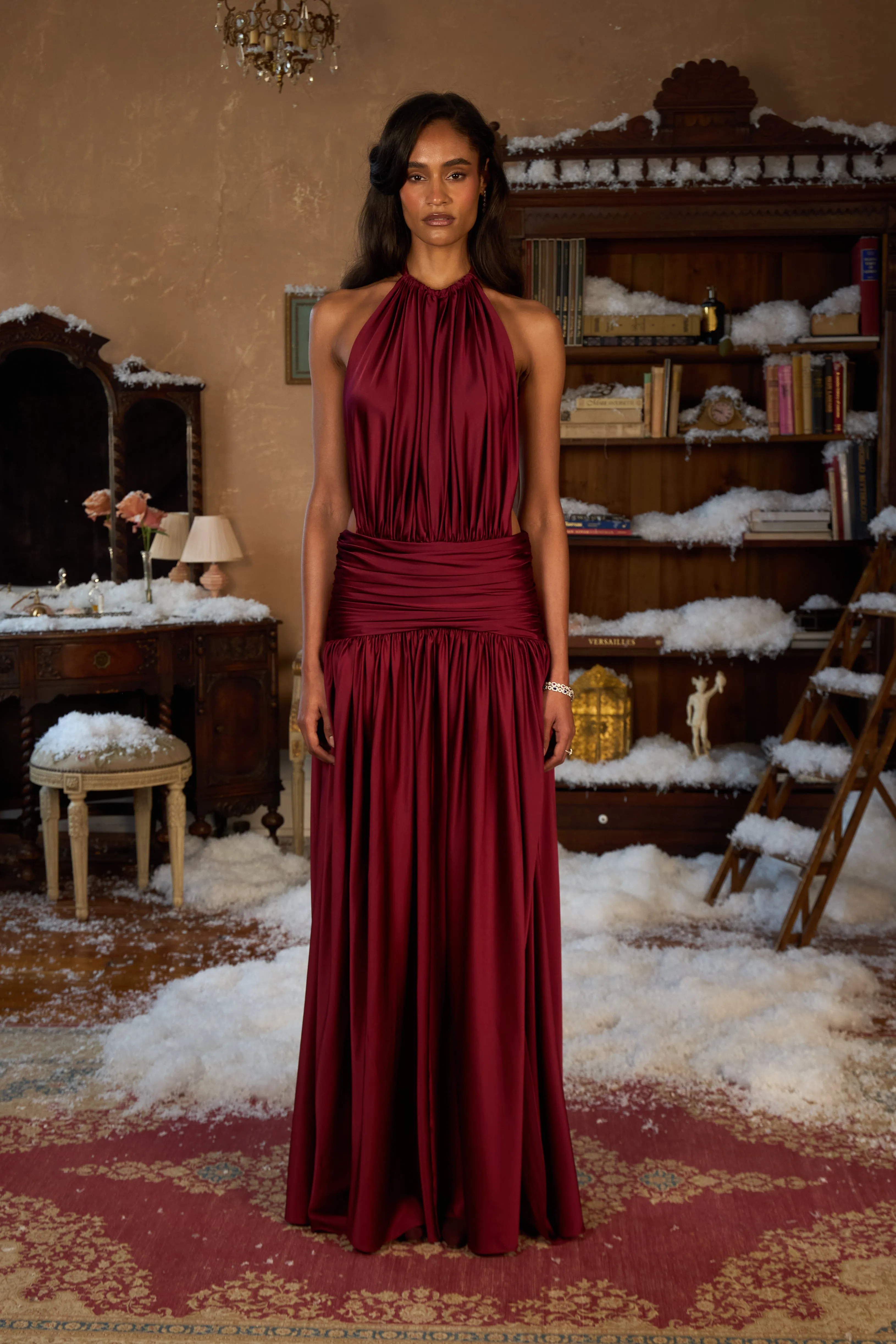 La Piscine Gown in Sangre sold by Mirror Palais product image thumbnail 4
