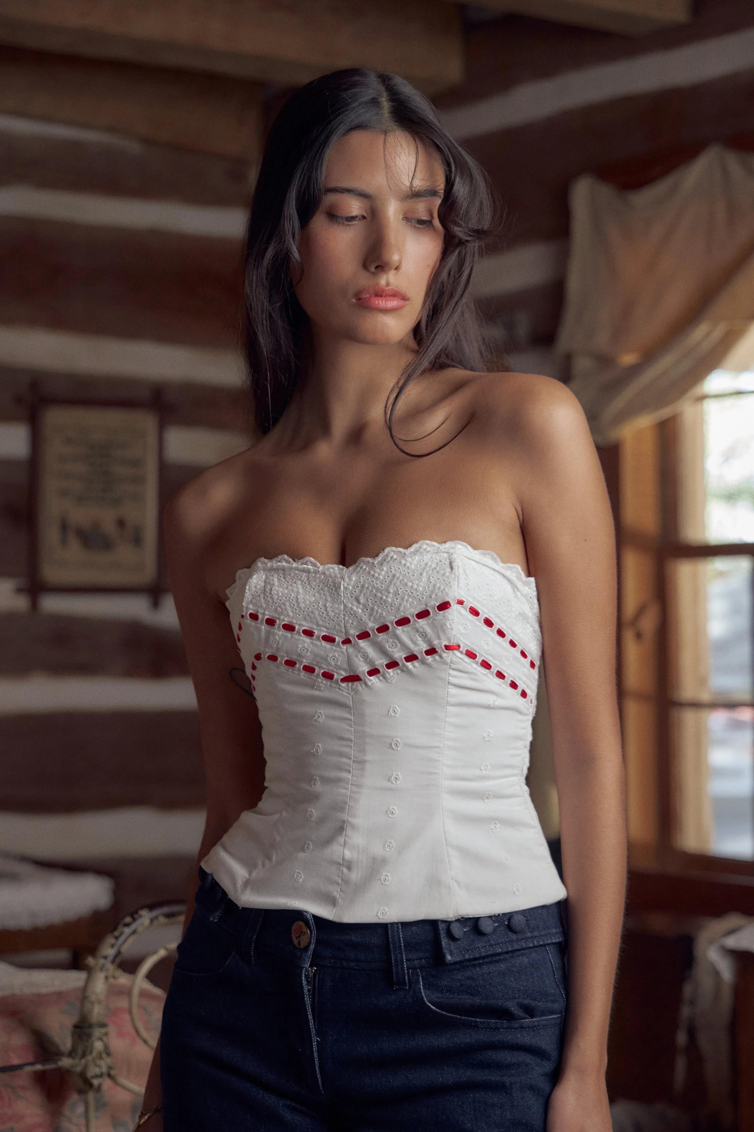 Eyelet Corset sold by Mirror Palais