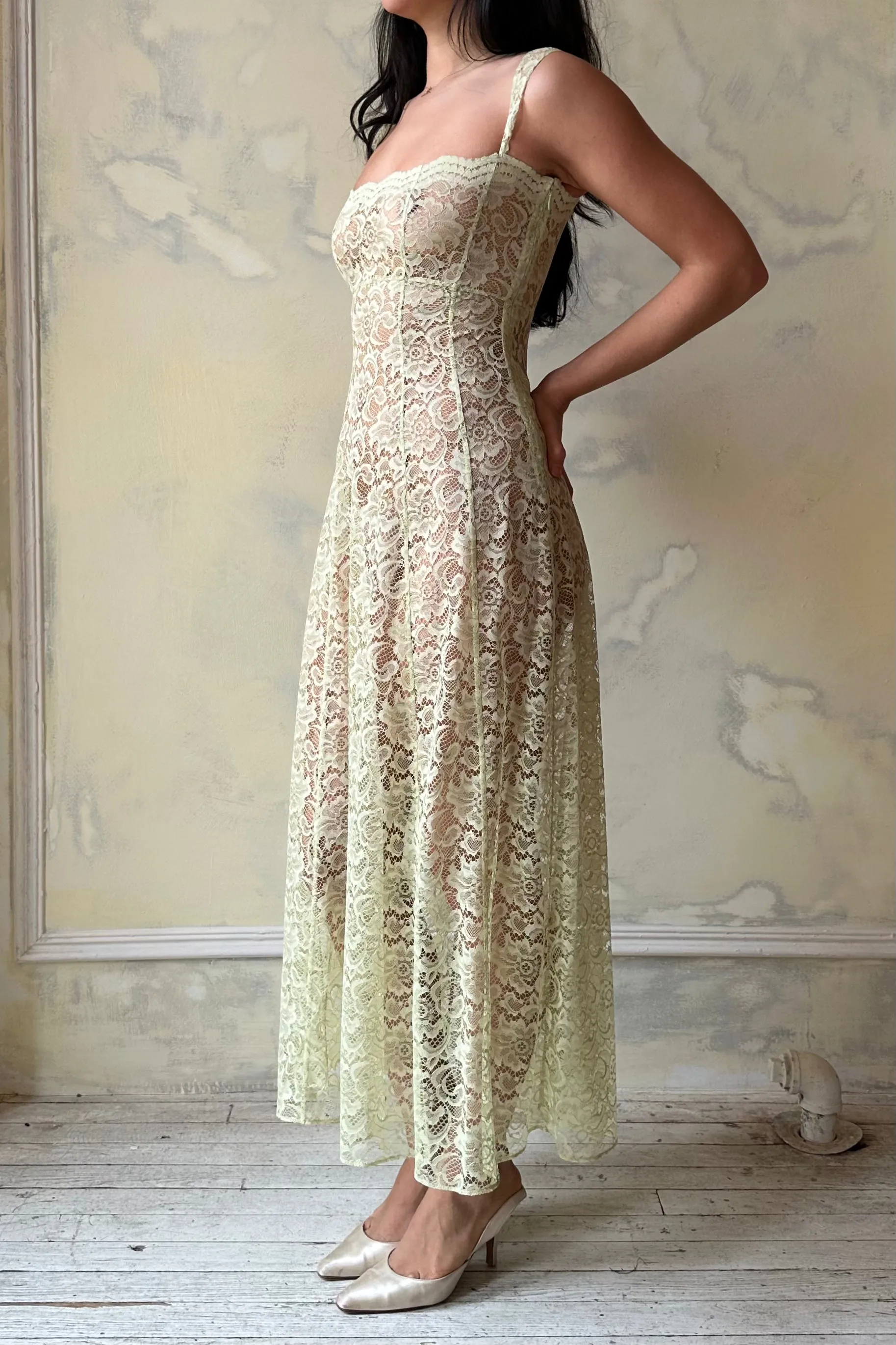 Sample Macaron Dress in Pistachio sold by Mirror Palais product image thumbnail 2