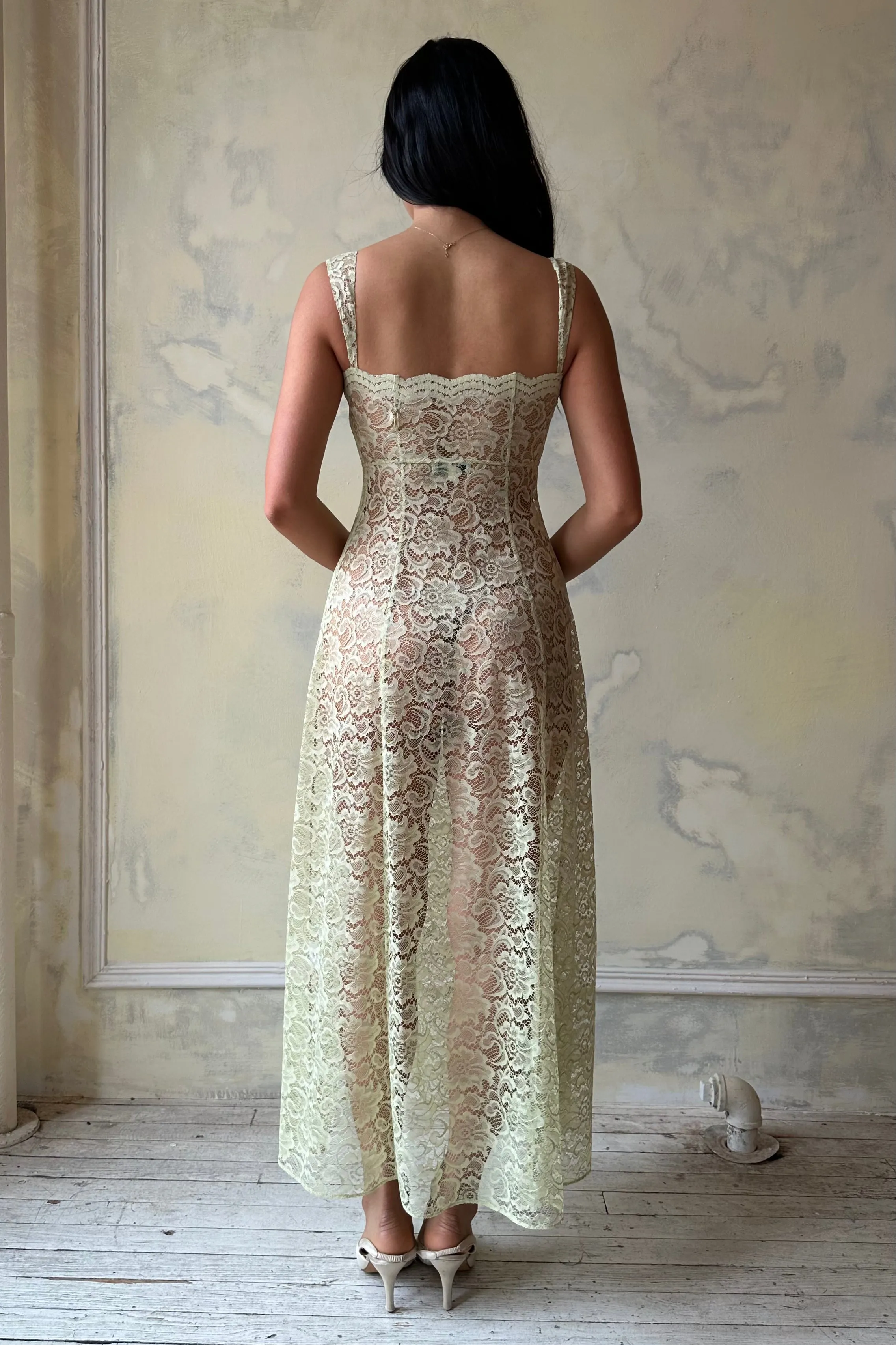 Sample Macaron Dress in Pistachio sold by Mirror Palais product image thumbnail 4