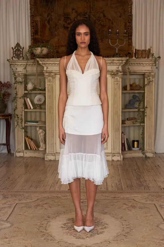 Daydream Bustier in Pearl made by Mirror Palais