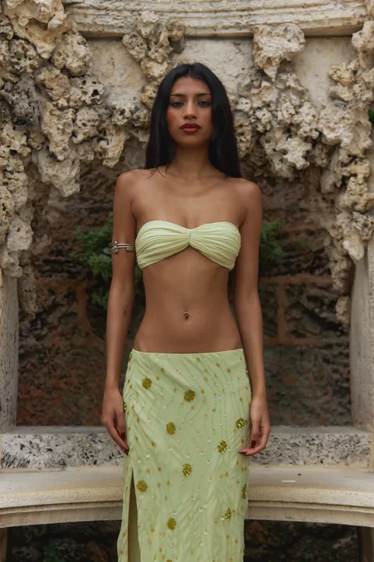 Deity Bandeau in Lime made by Mirror Palais