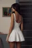 Kissing Booth Mini Dress in Ivory sold by Mirror Palais