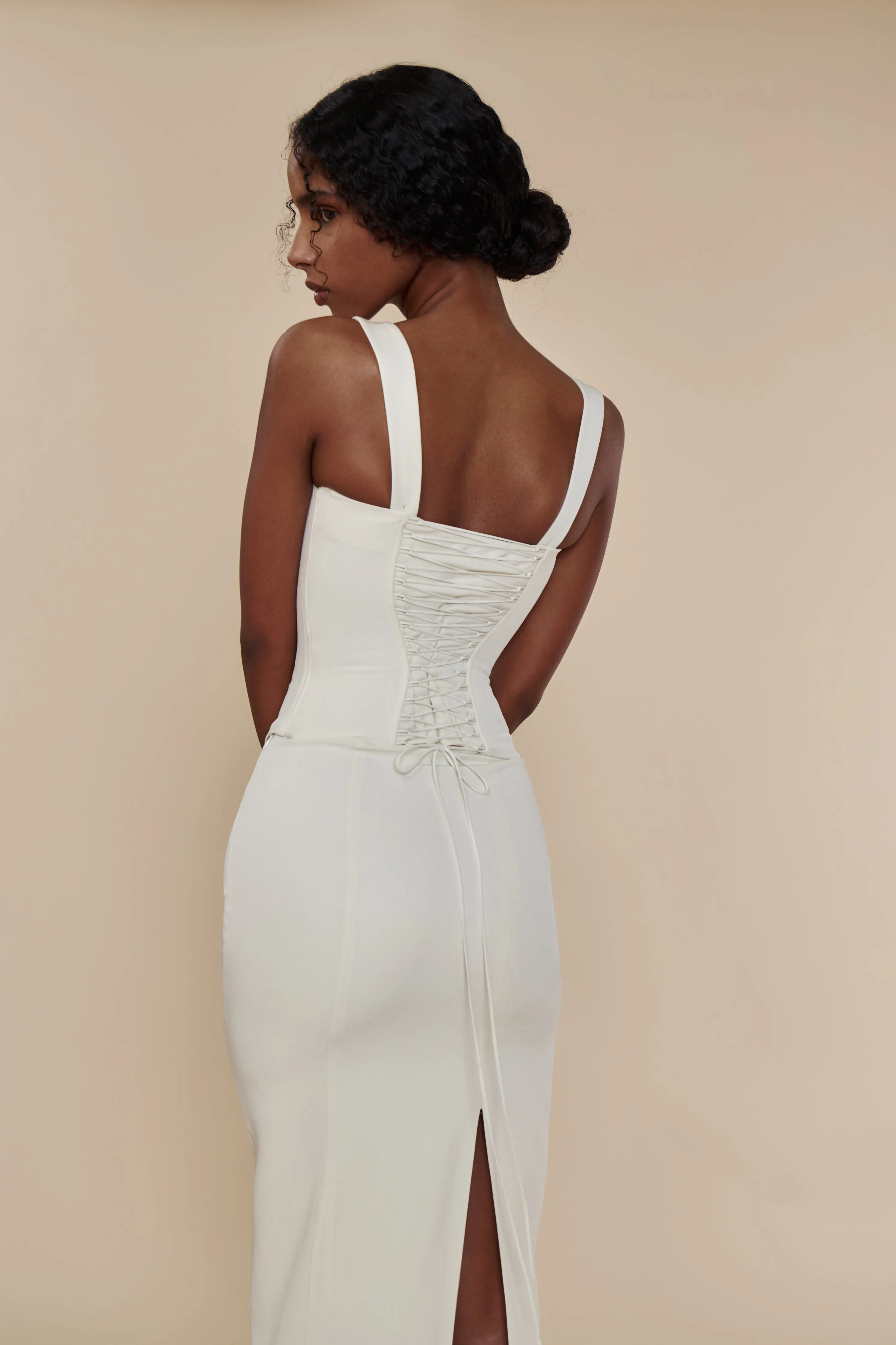 Artemis Bustier in White sold by Mirror Palais product image thumbnail 5