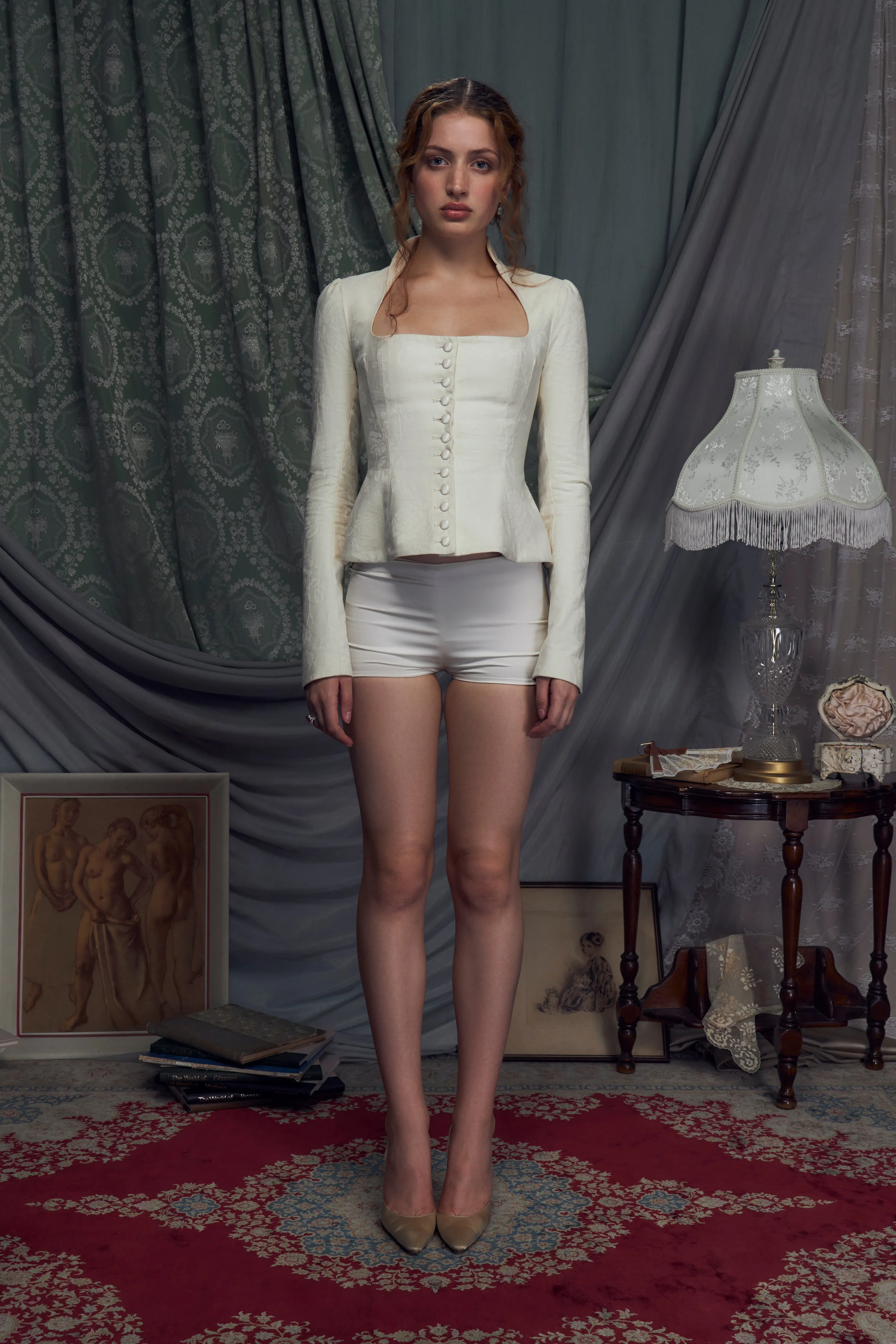 Victorian Riding Jacket in Butter sold by Mirror Palais product image thumbnail 2