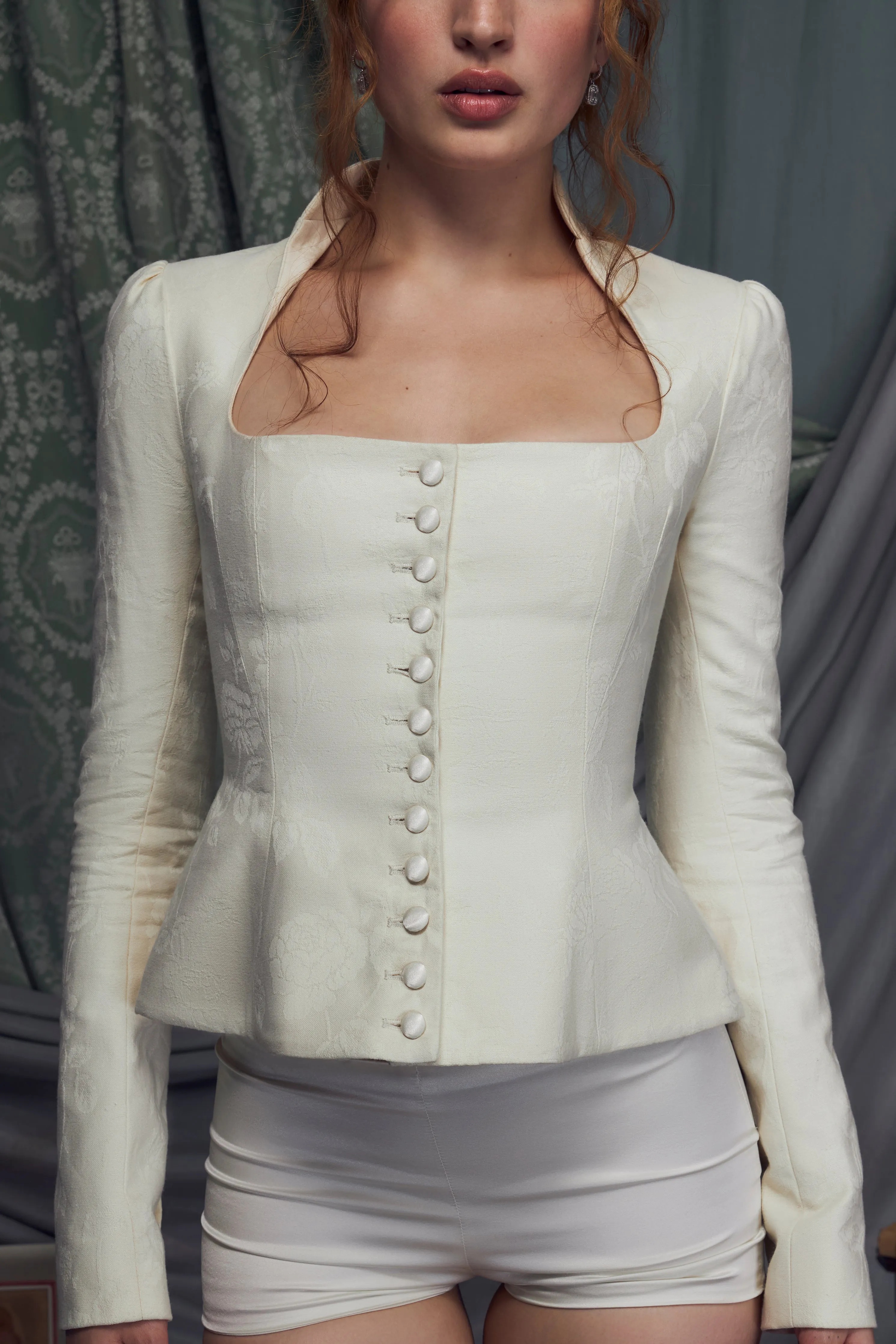 Victorian Riding Jacket in Butter sold by Mirror Palais product image thumbnail 4