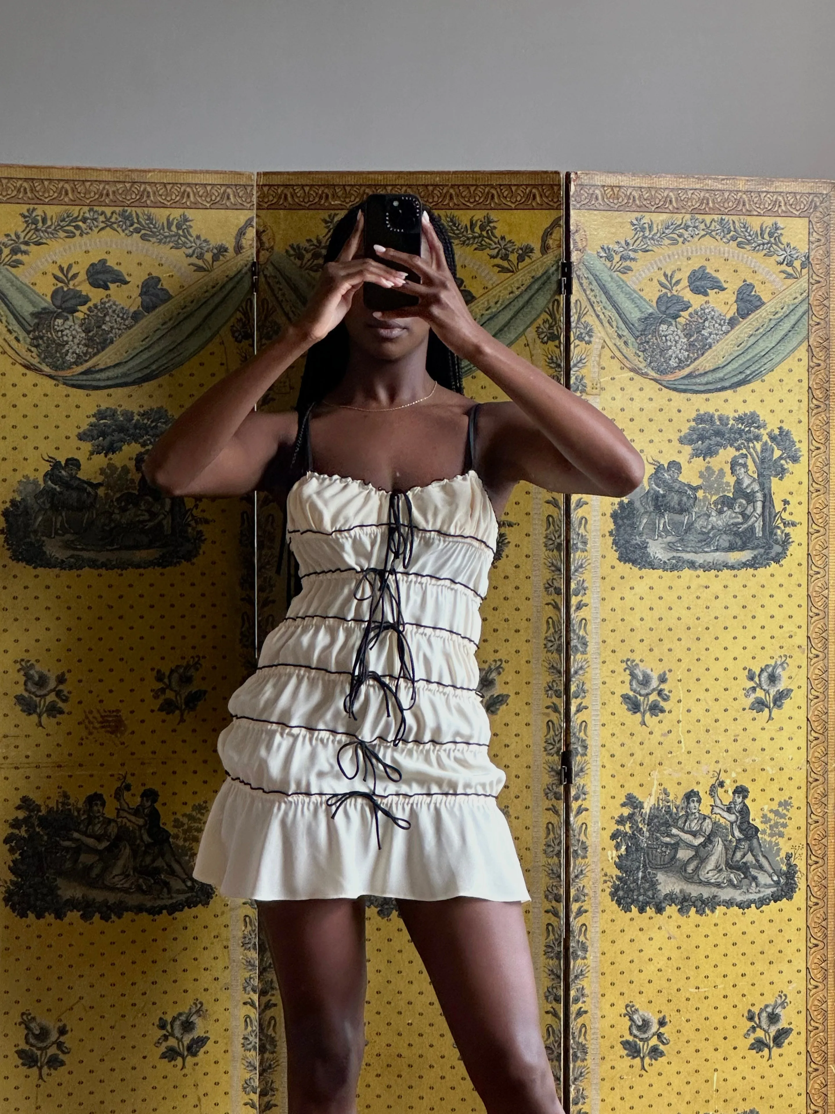 Sample Ruffle Tunnel Mini Shell sold by Mirror Palais