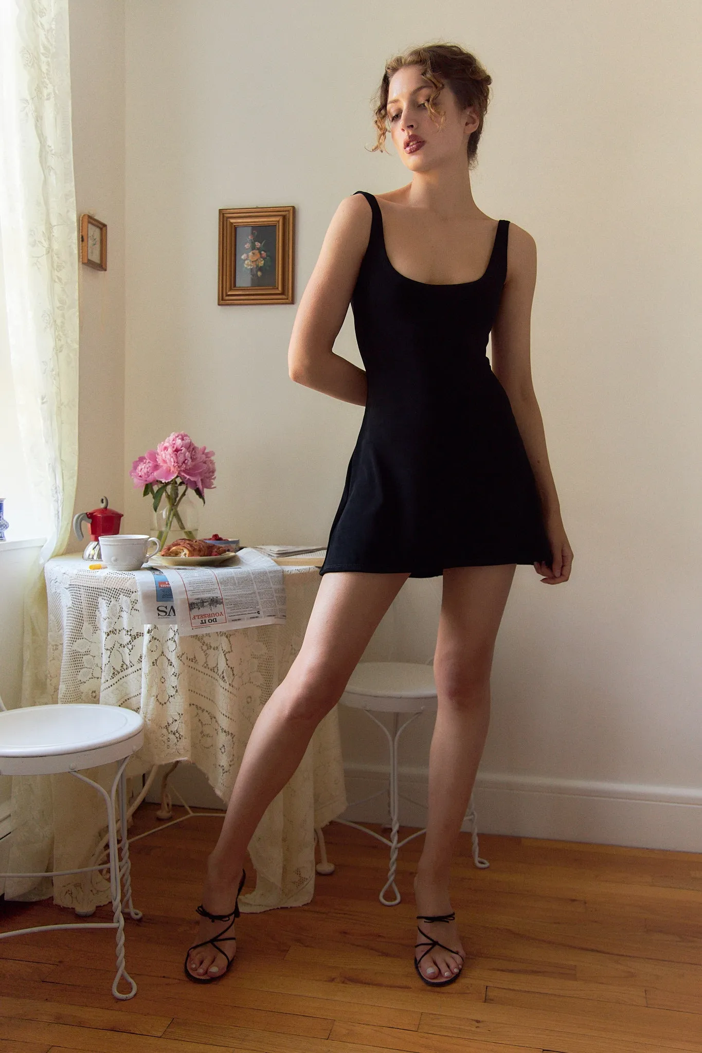 Lady Di Dress in Noir sold by Mirror Palais product image thumbnail 5