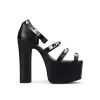 STUDDED IRIS HEELS  BLACK sold by Ashley Williams