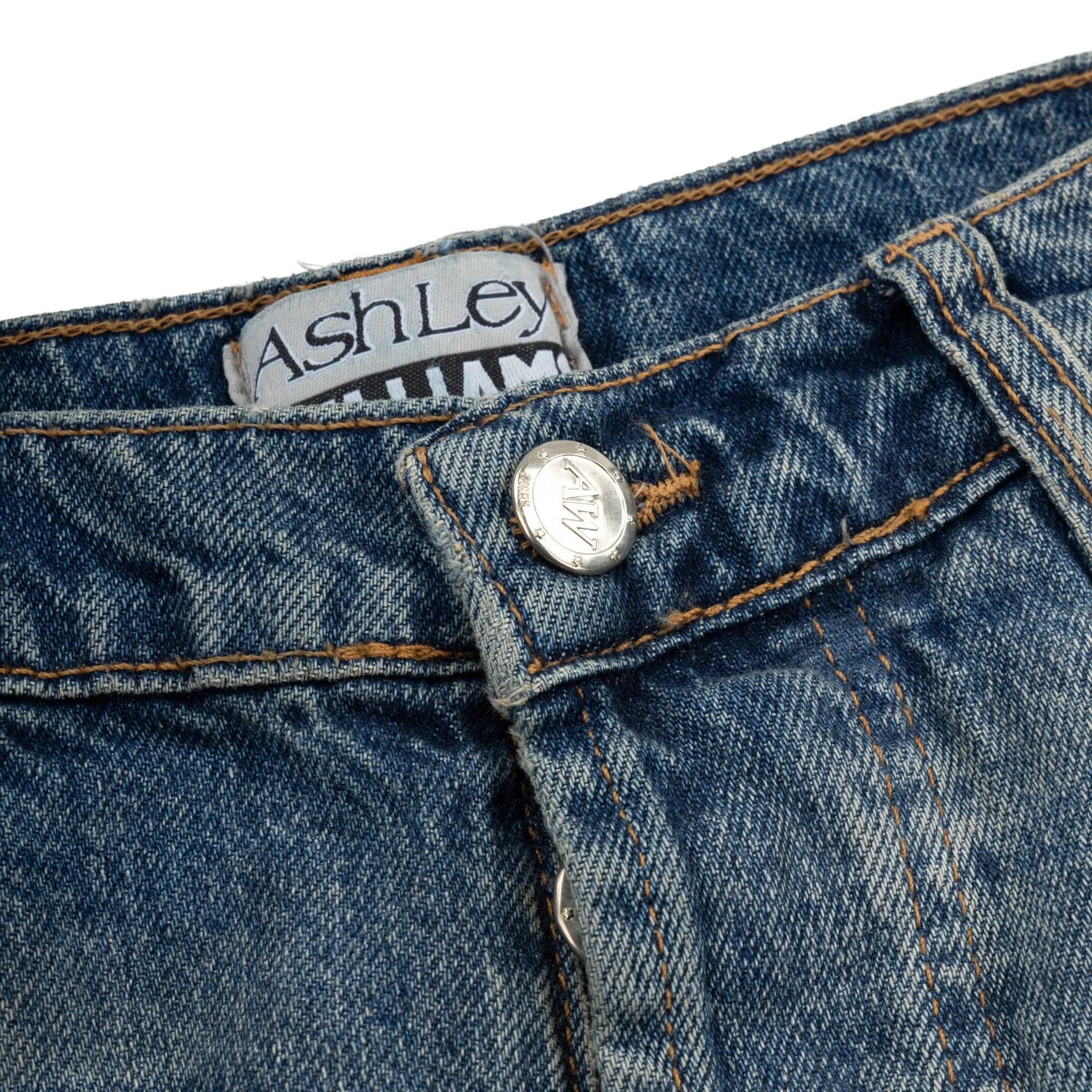 RIP BACK JEANS - BLUE sold by Ashley Williams product image thumbnail 4