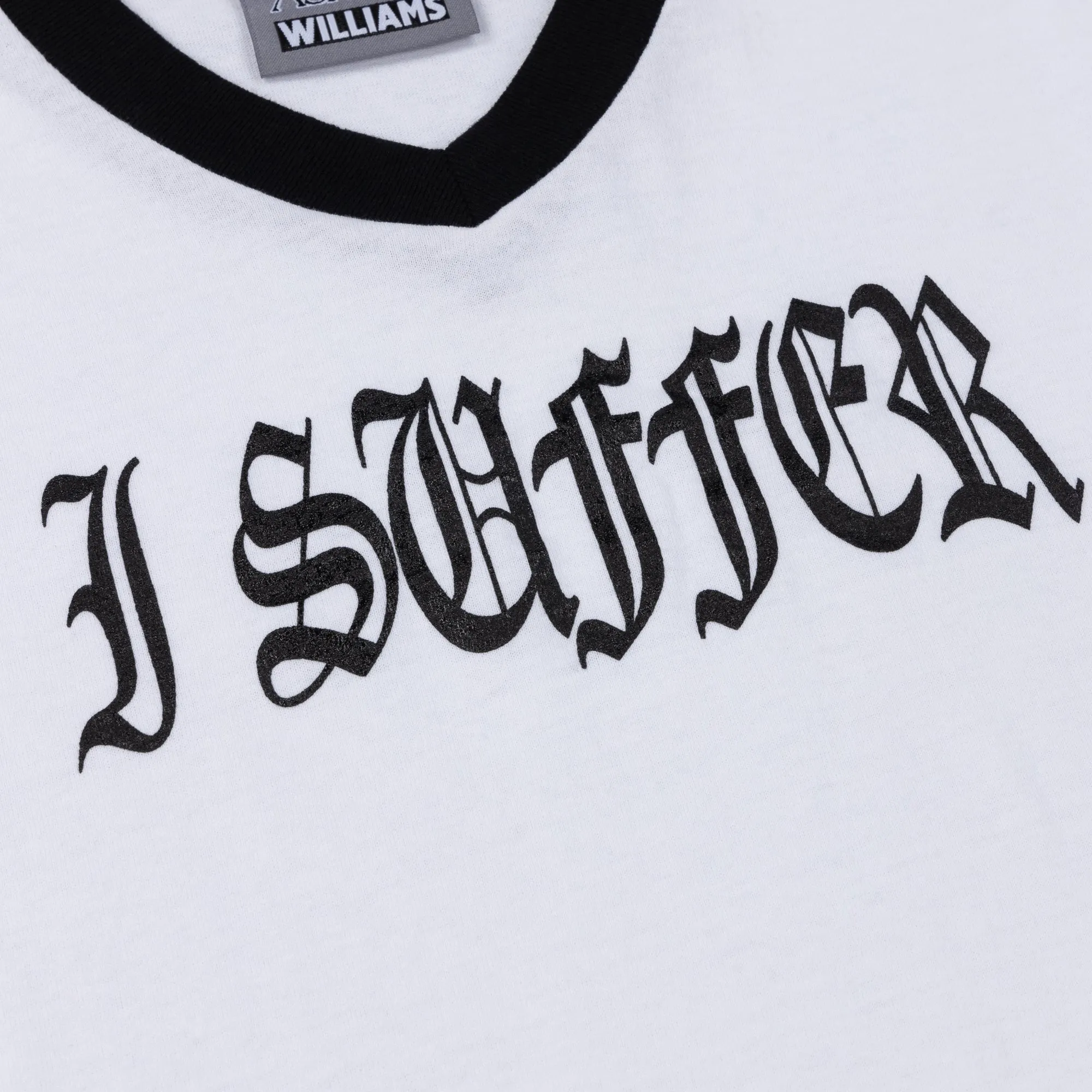 I SUFFER VARSITY T-SHIRT sold by Ashley Williams product image thumbnail 2
