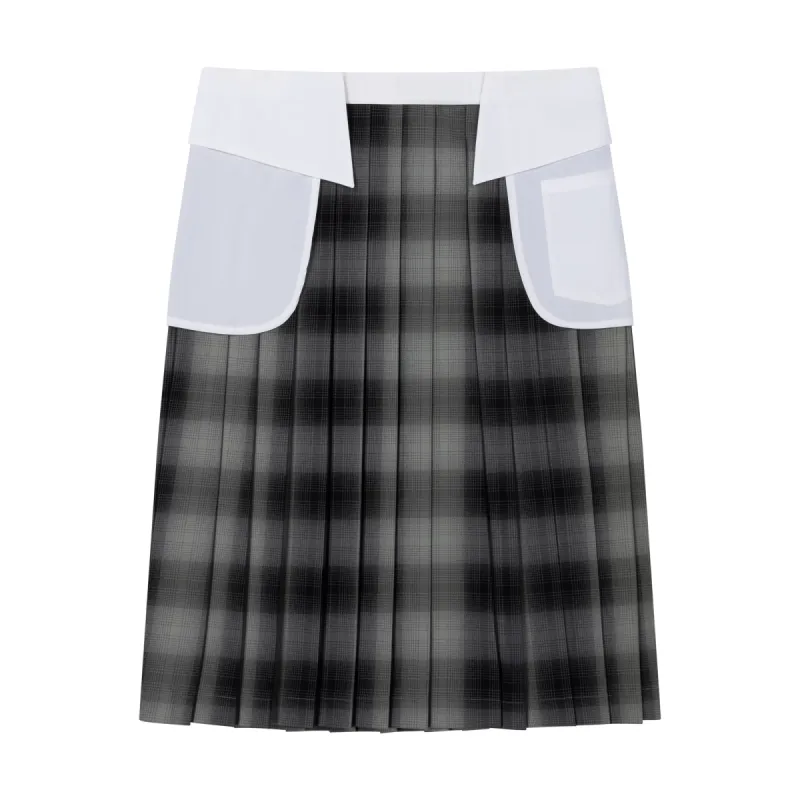 CHECKED COLLAR SKIRT sold by Ashley Williams